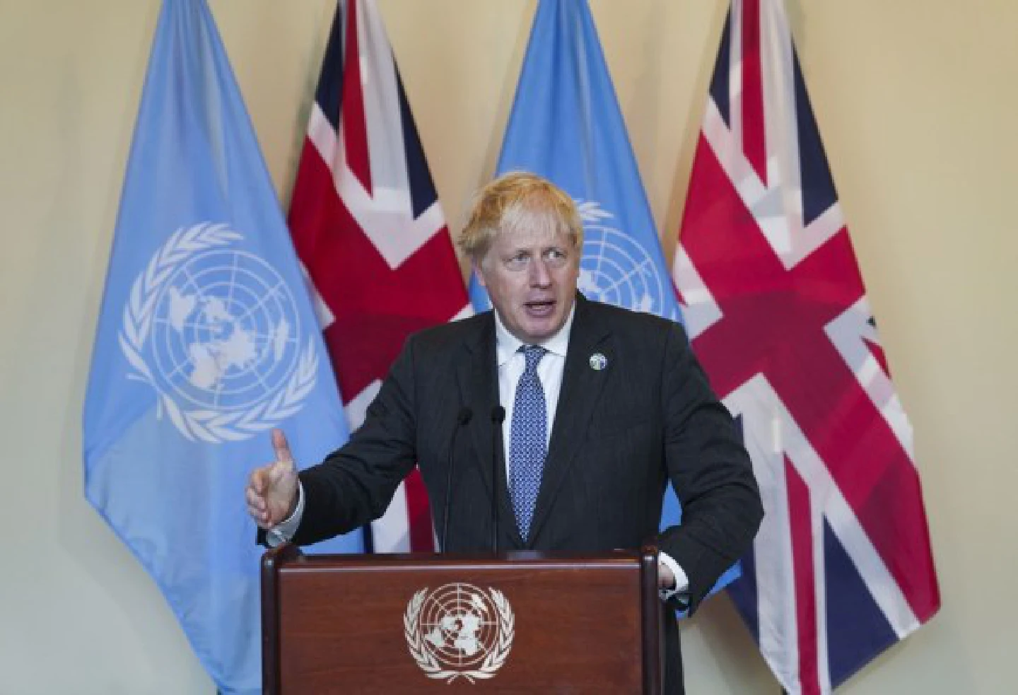 British PM says COP26 "turning point" for world