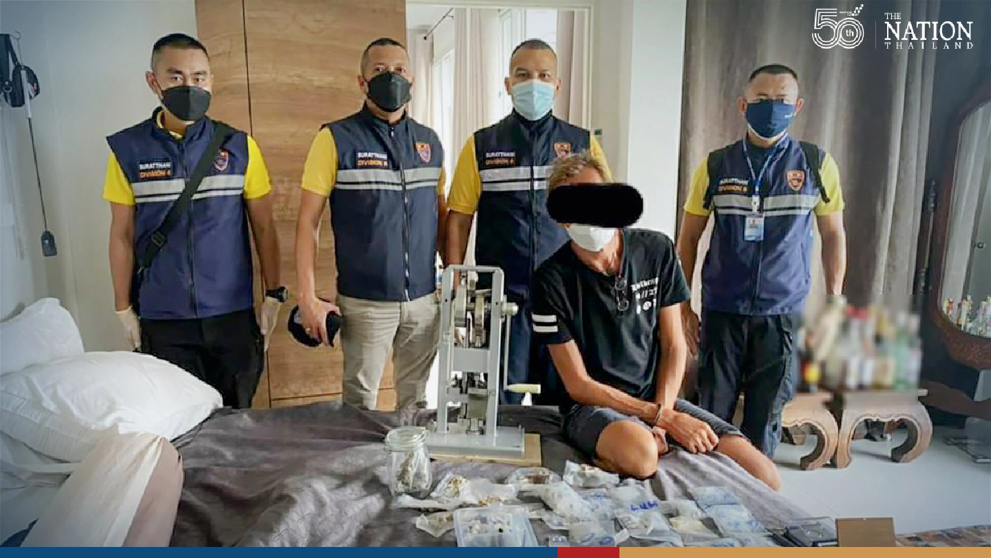 Russian in custody after drugs bust on Koh Samui Russian in custody after drugs bust on Koh Samui