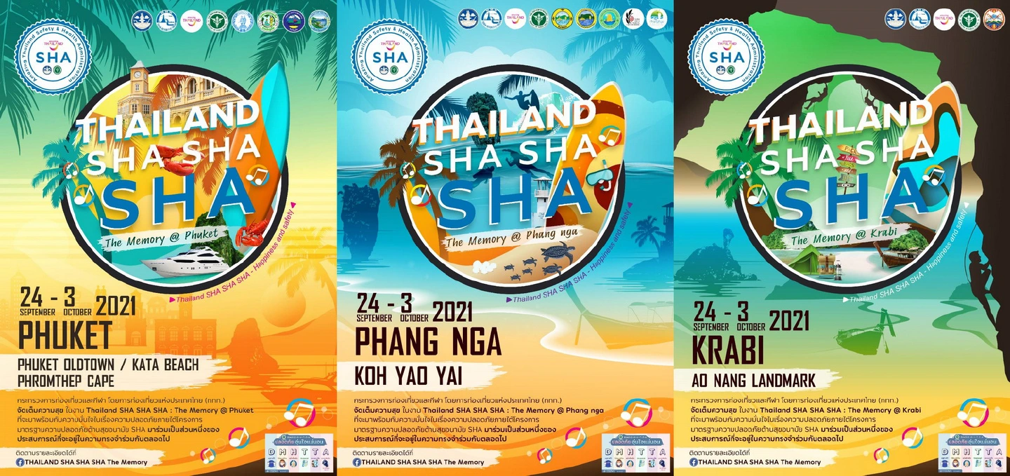 TAT presents Thailand SHA SHA SHA: The Memory. A 10 day event to help boost tourism in 3 provinces