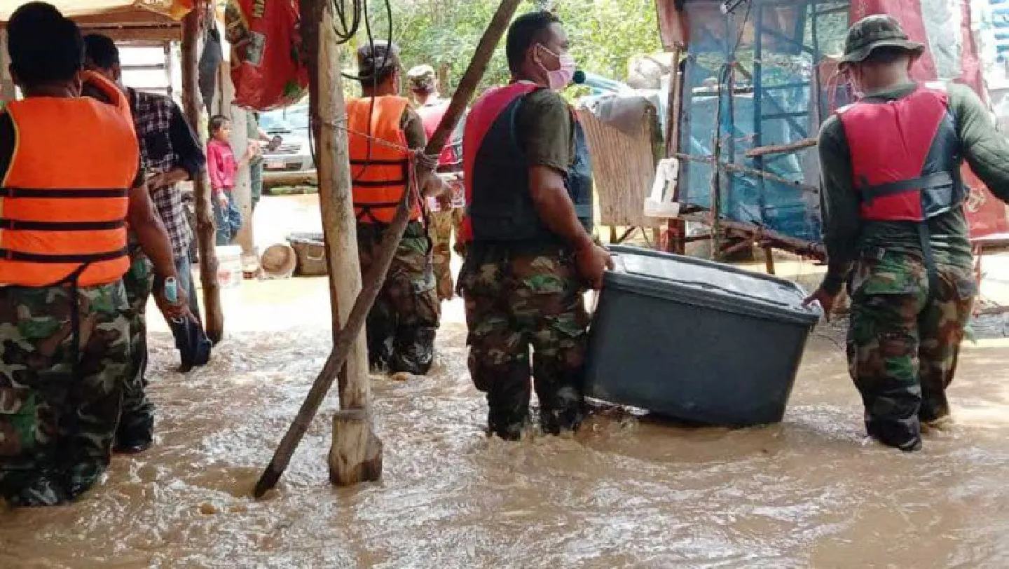 Thailand censured for releasing dam water, flooding border area