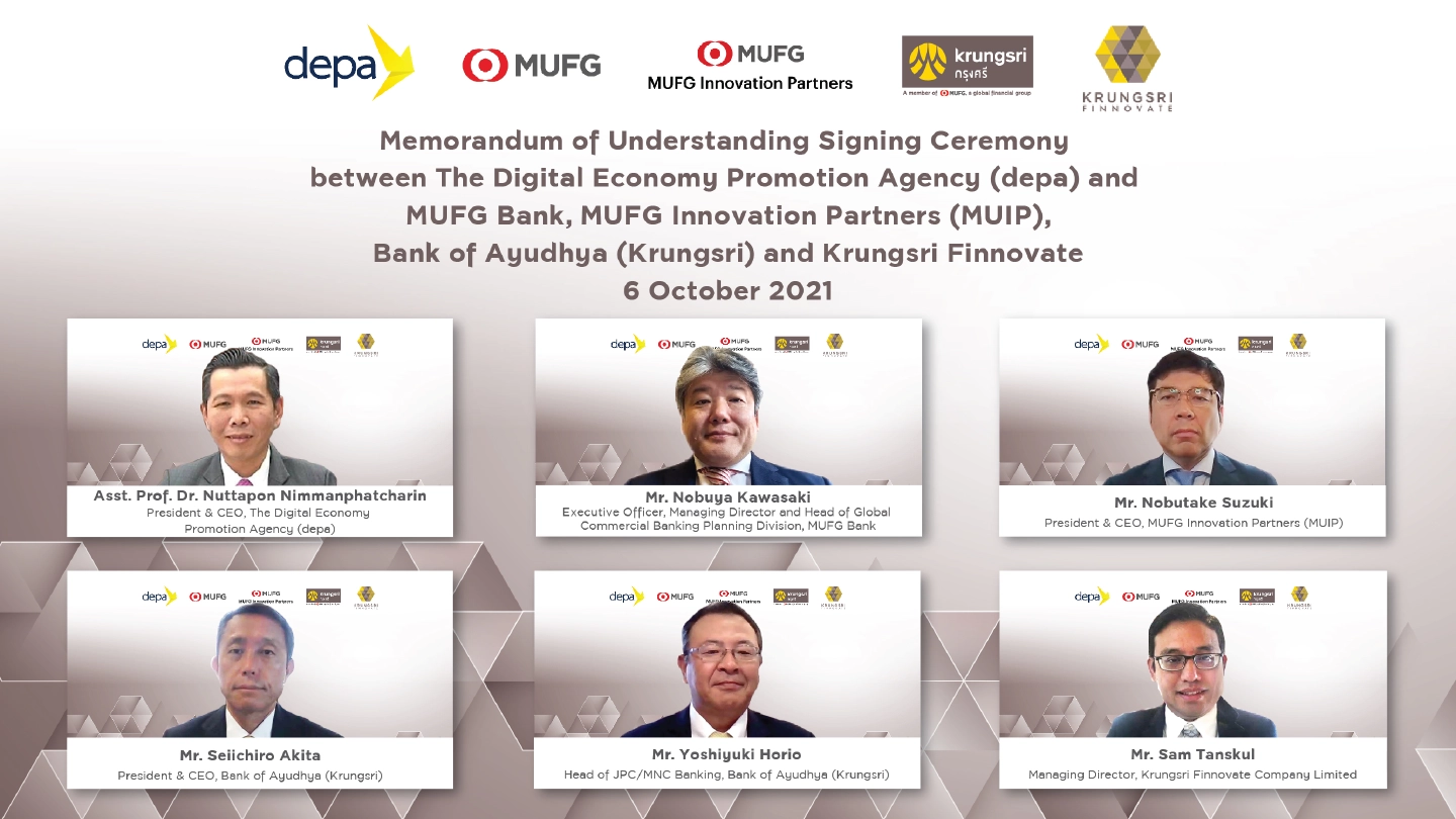 Krungsri and MUFG partner with the Digital Economy Promotion Agency (depa), to encourage Thai startups to grow globally Krungsri and MUFG partner with the Digital Economy Promotion Agency (depa), to encourage Thai startups to grow globally