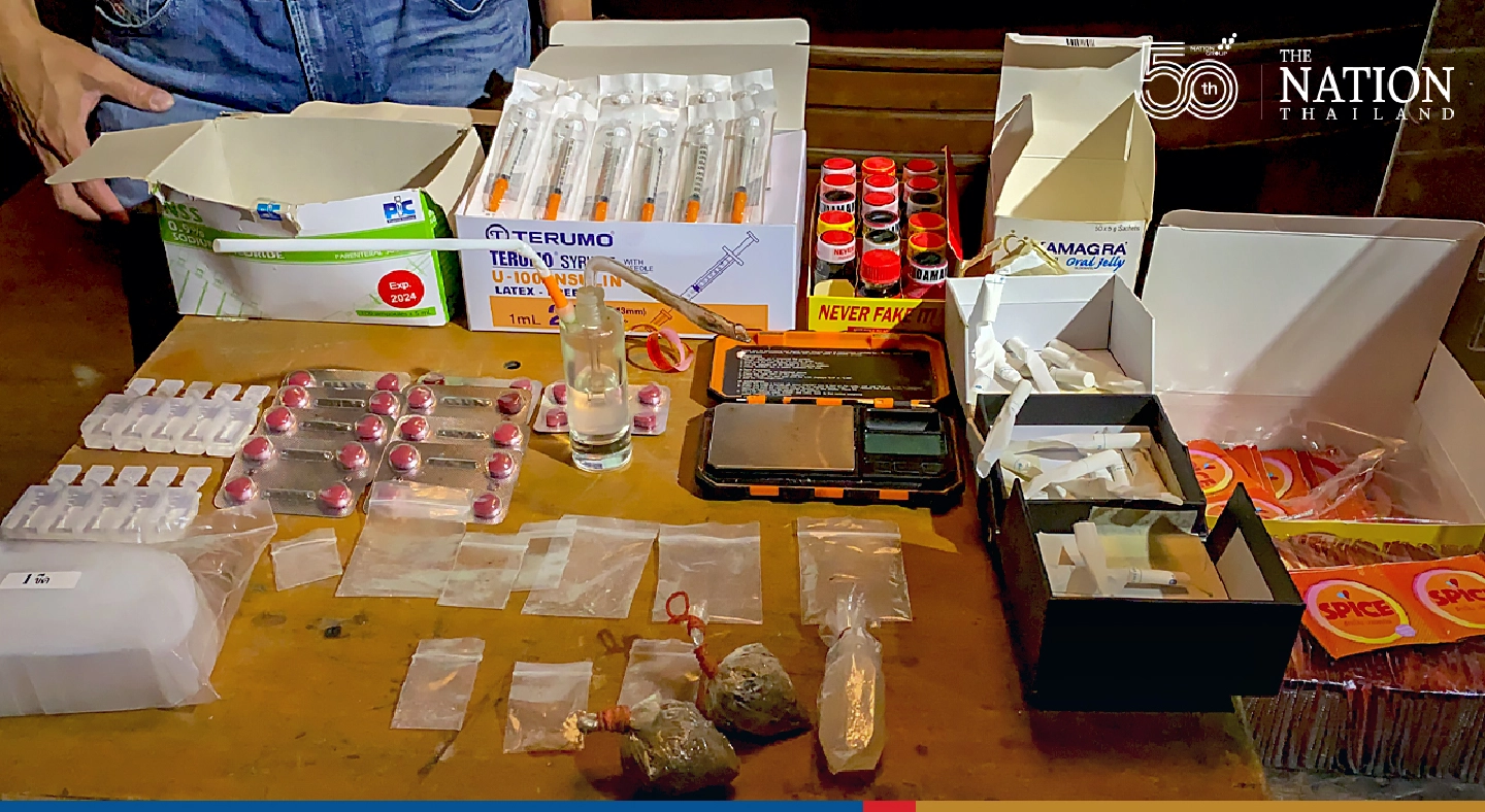 10 held for partying, doing drugs during curfew hours in Bangkok gay sauna