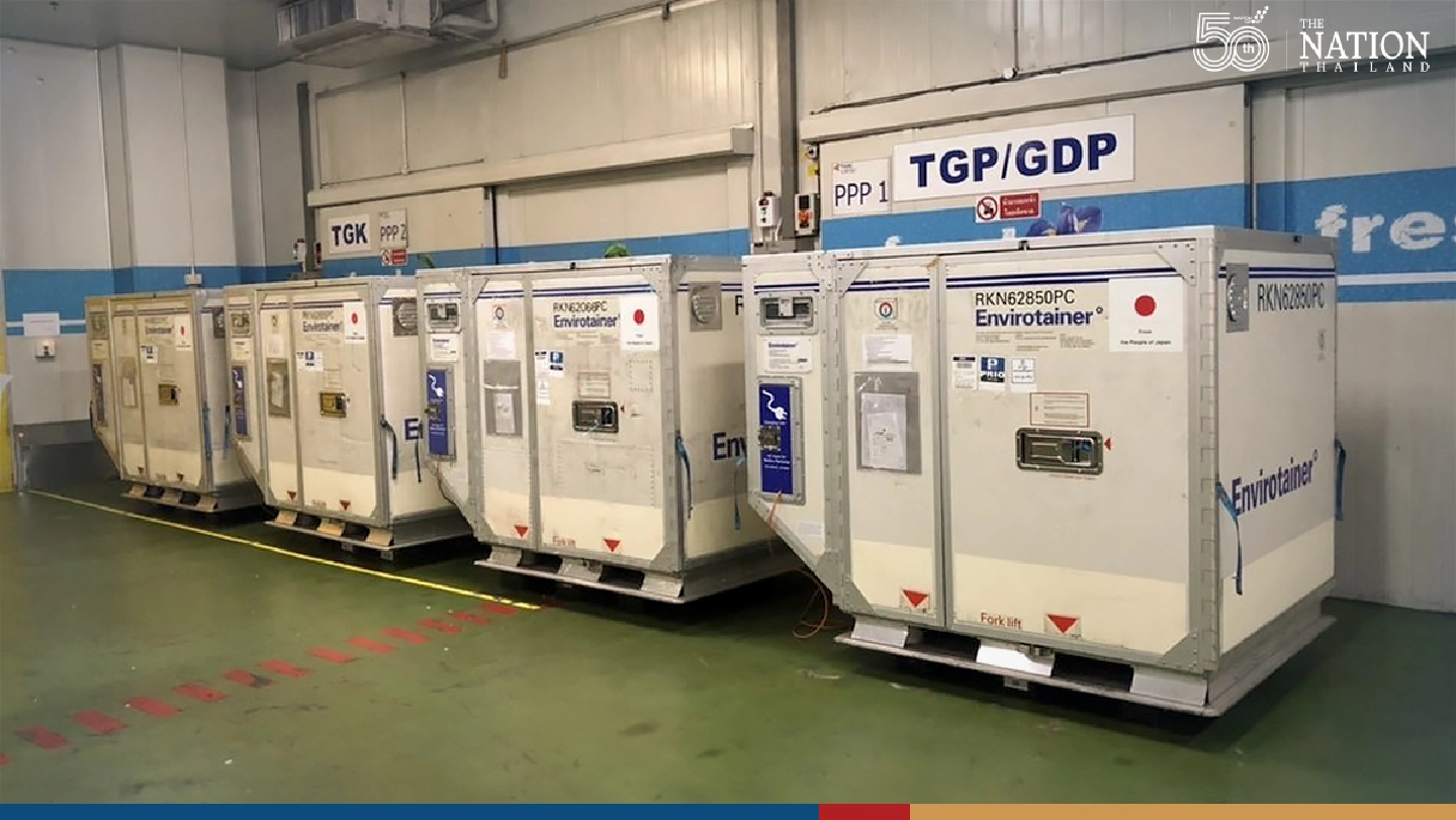 4th lot of AstraZeneca doses donated by Japan lands on Thai soil