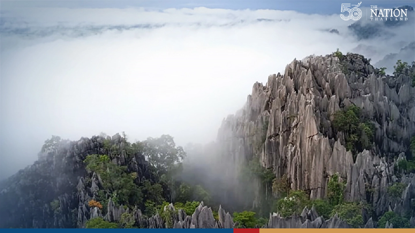 Striking winter landscape in Phitsanulok