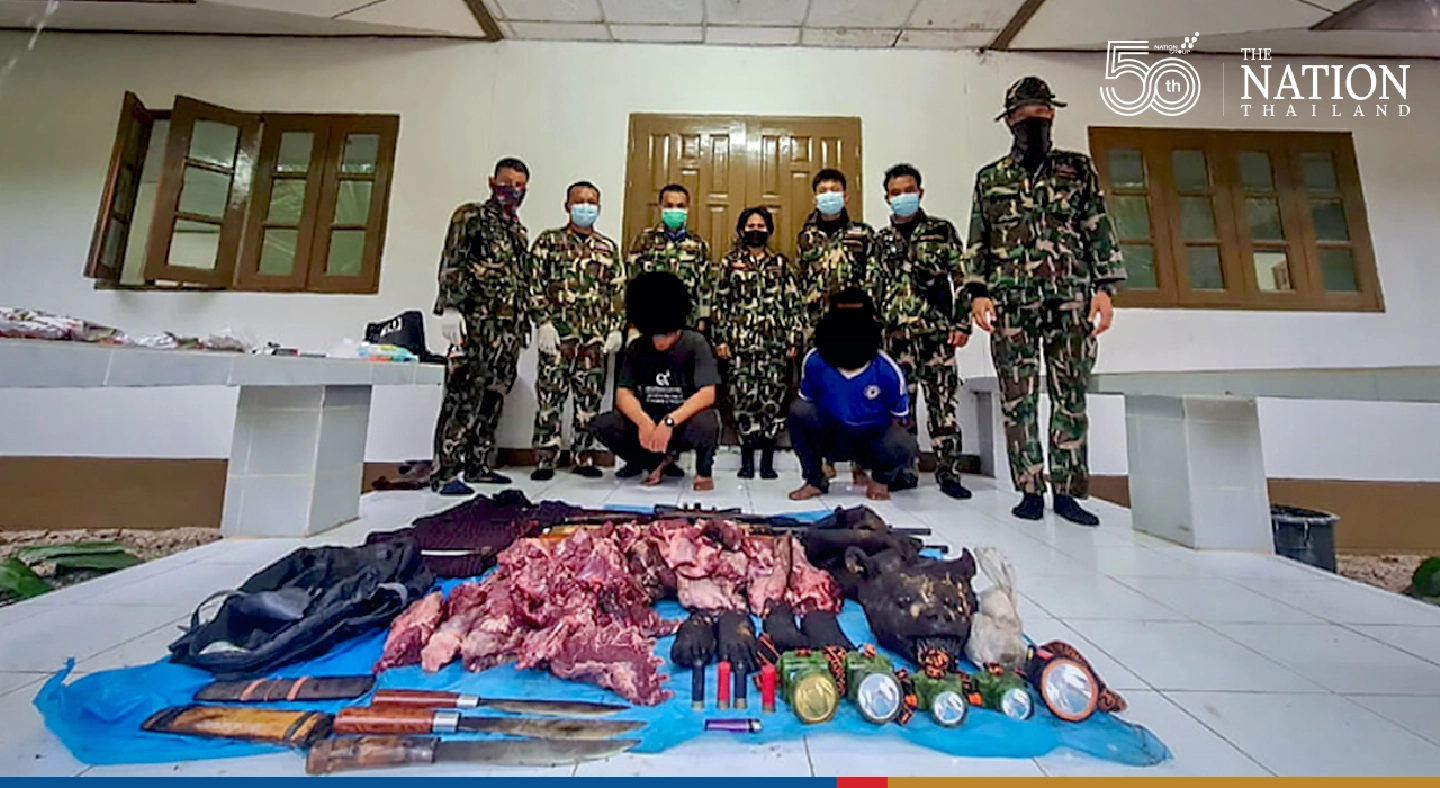 Tak sanctuary rangers nab 2 for illegal hunting