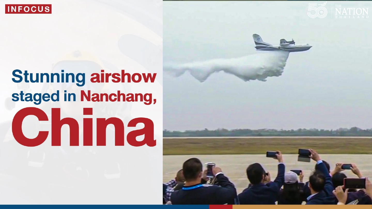 Stunning airshow staged in Nanchang, China