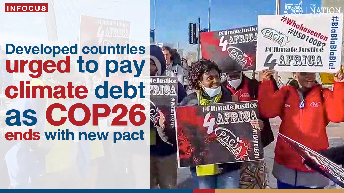 Developed countries urged to pay climate debt as COP26 ends with new pact