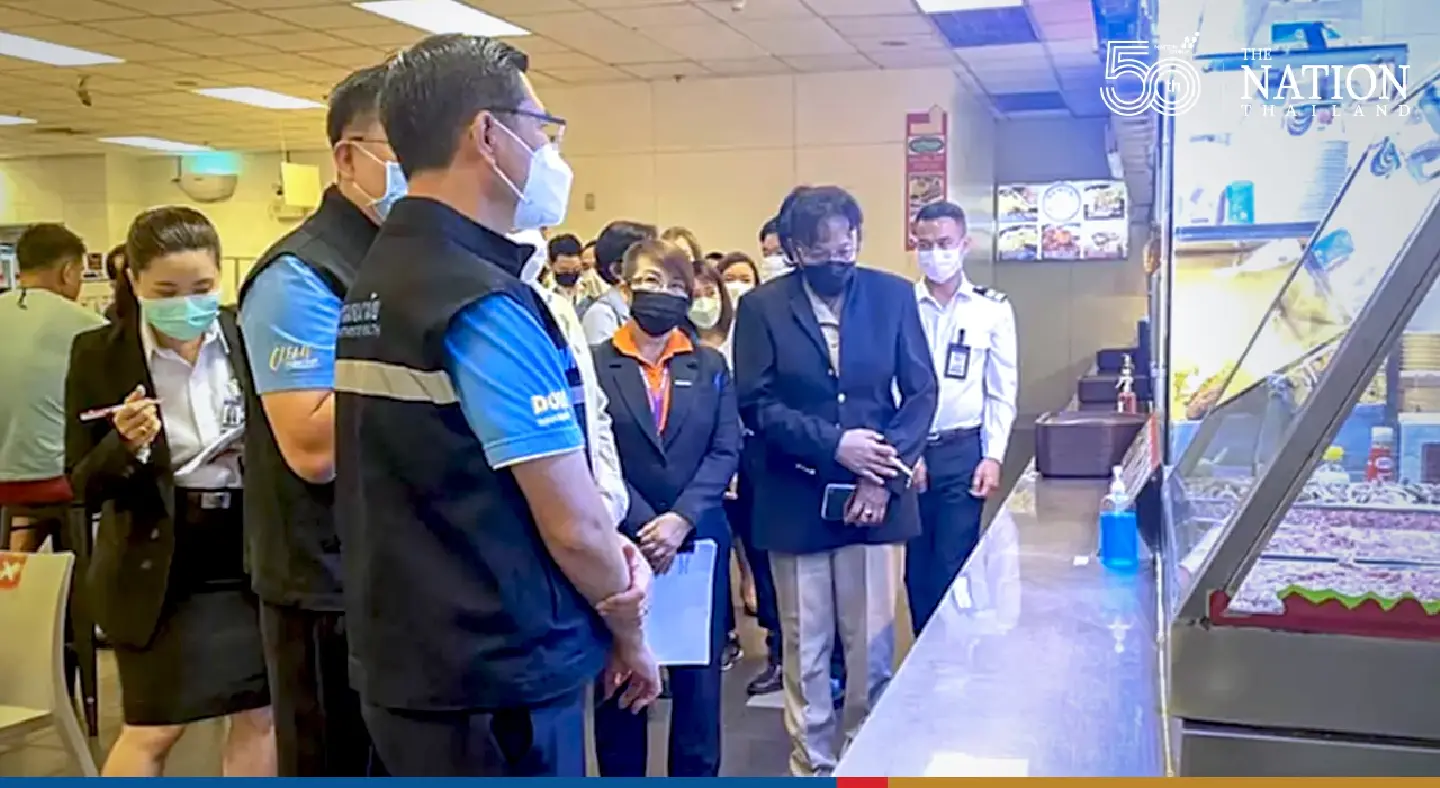 Suvarnabhumi Airport restaurants checked for Covid-free setting