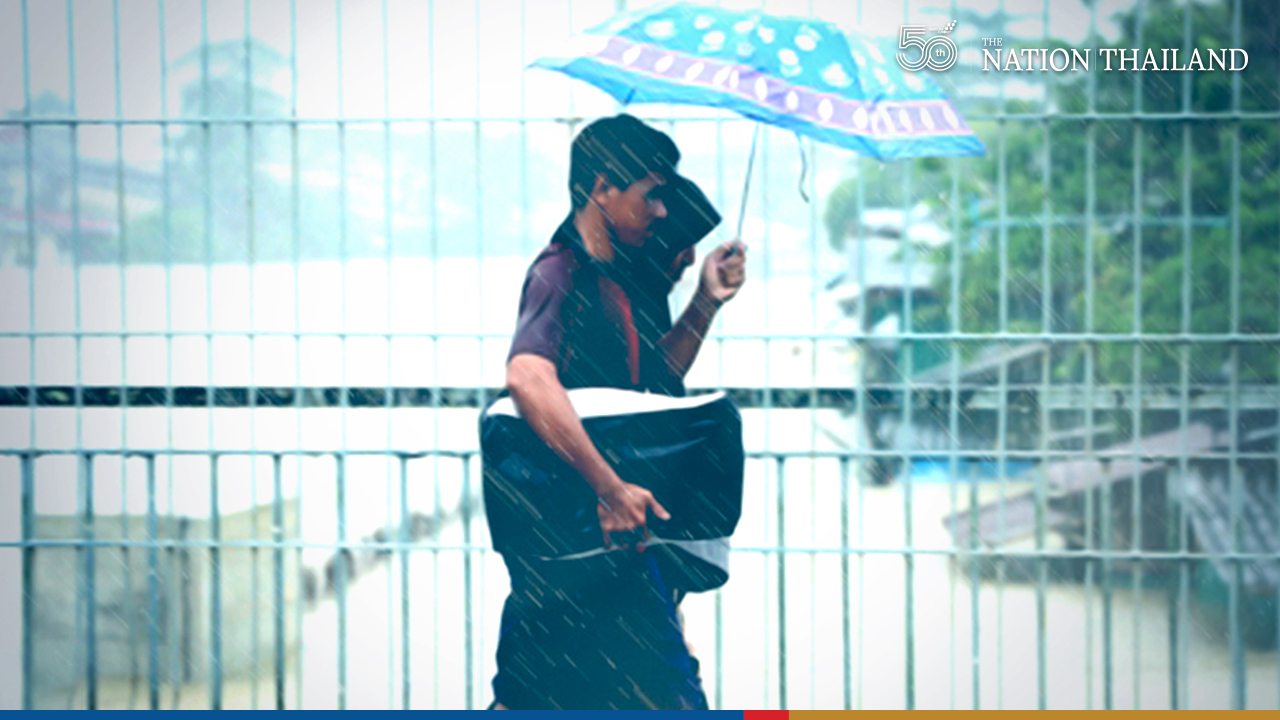 Cool weather and strong winds in upper Thailand with thundershowers in ...