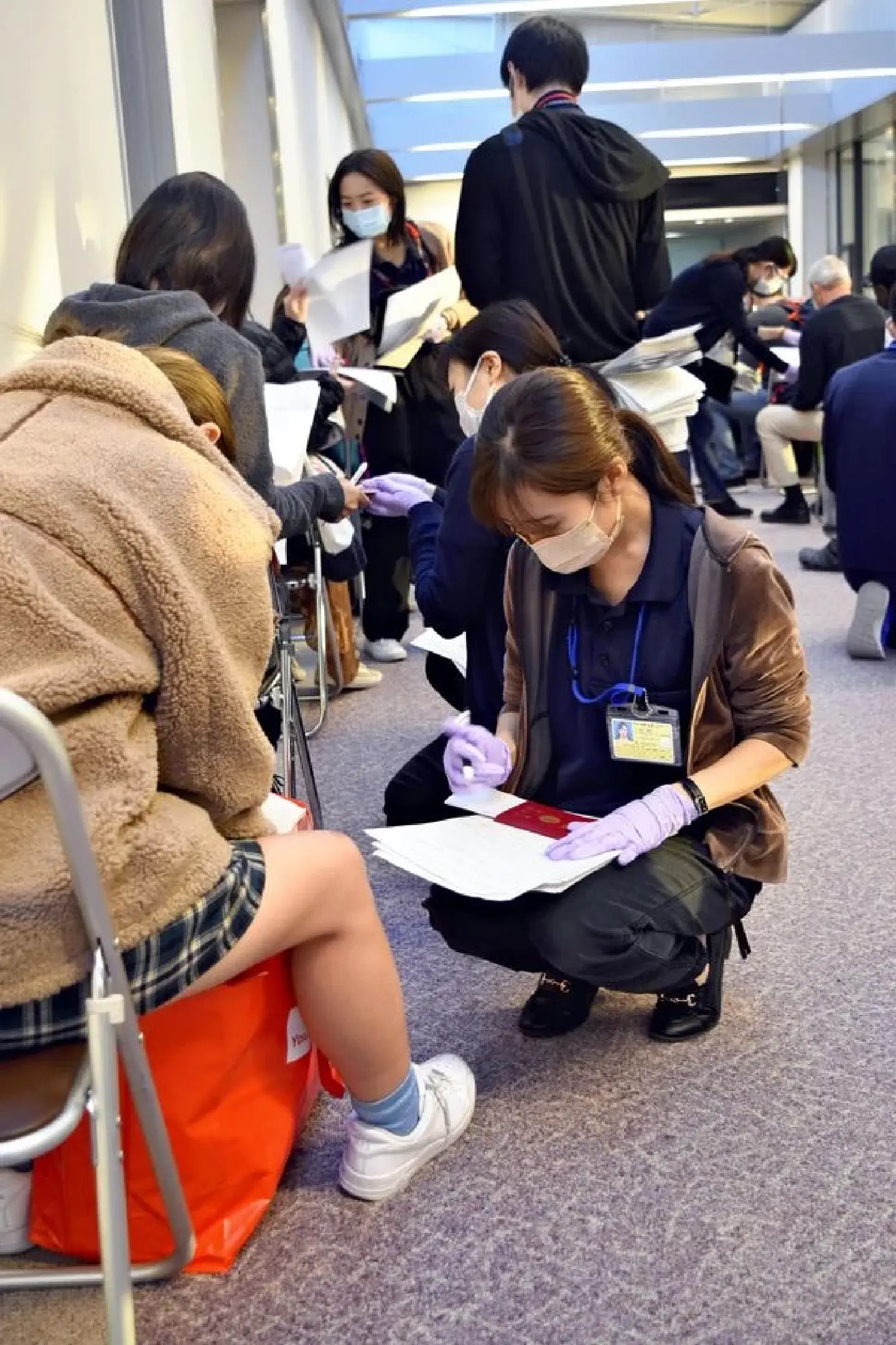 Amid omicron worries, Japan reinforces border control at major international airports Amid omicron worries, Japan reinforces border control at major international airports
