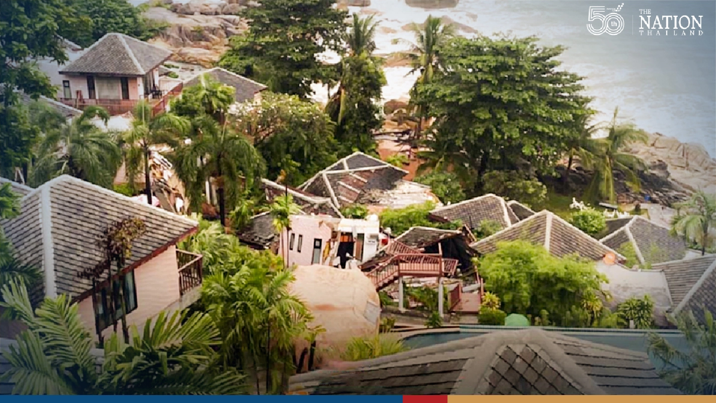 8 villas in Samui resort collapse in landslide triggered by heavy rain