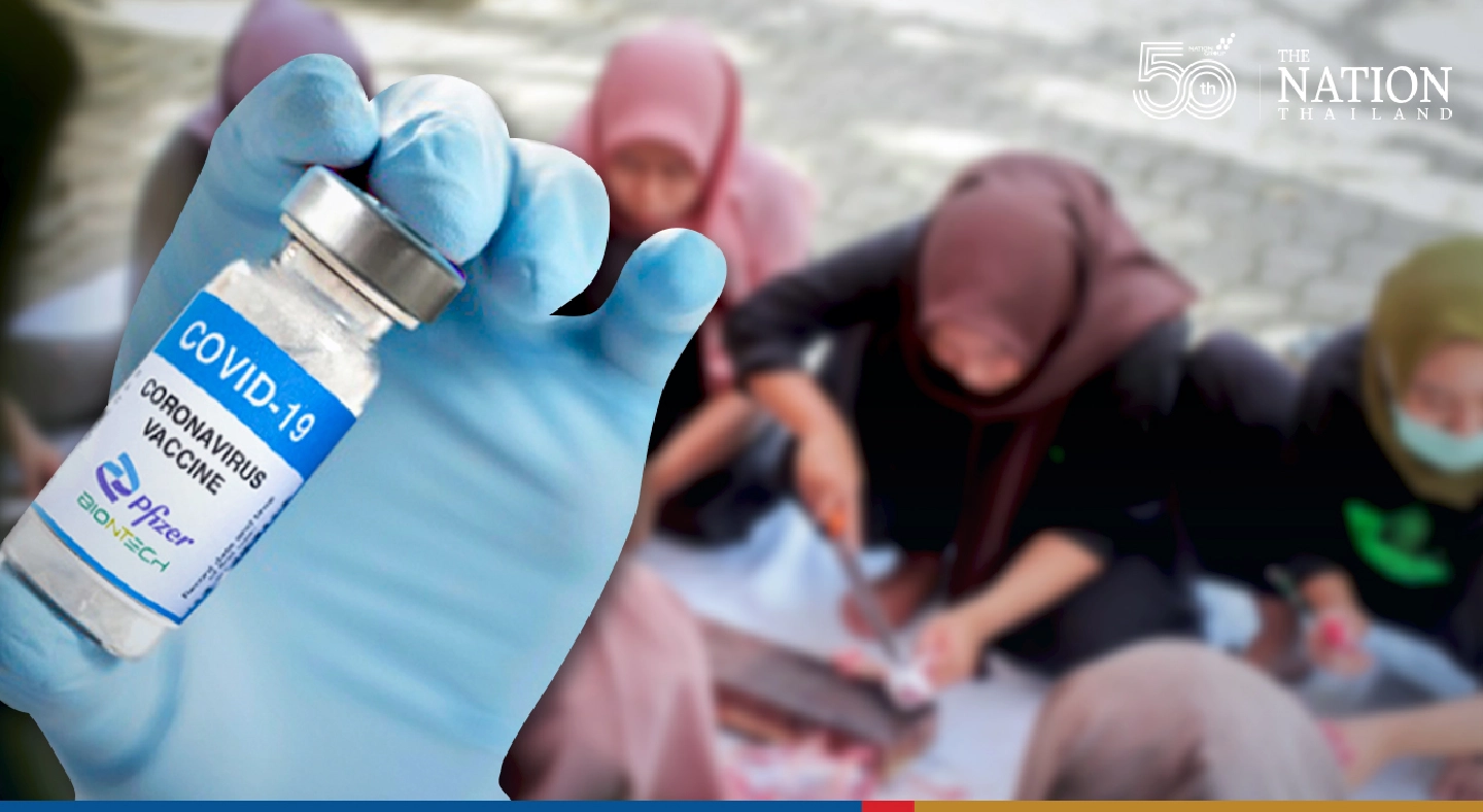 Only Pfizer shots for people in Thailand’s deep South, ministry decrees Only Pfizer shots for people in Thailand’s deep South, ministry decrees