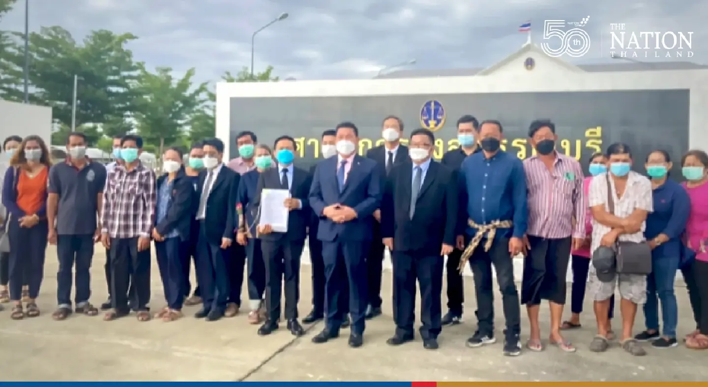 Suphan Buri shrimp farmers hit govt agencies with 210 lawsuits over flooding Suphan Buri shrimp farmers hit govt agencies with 210 lawsuits over flooding