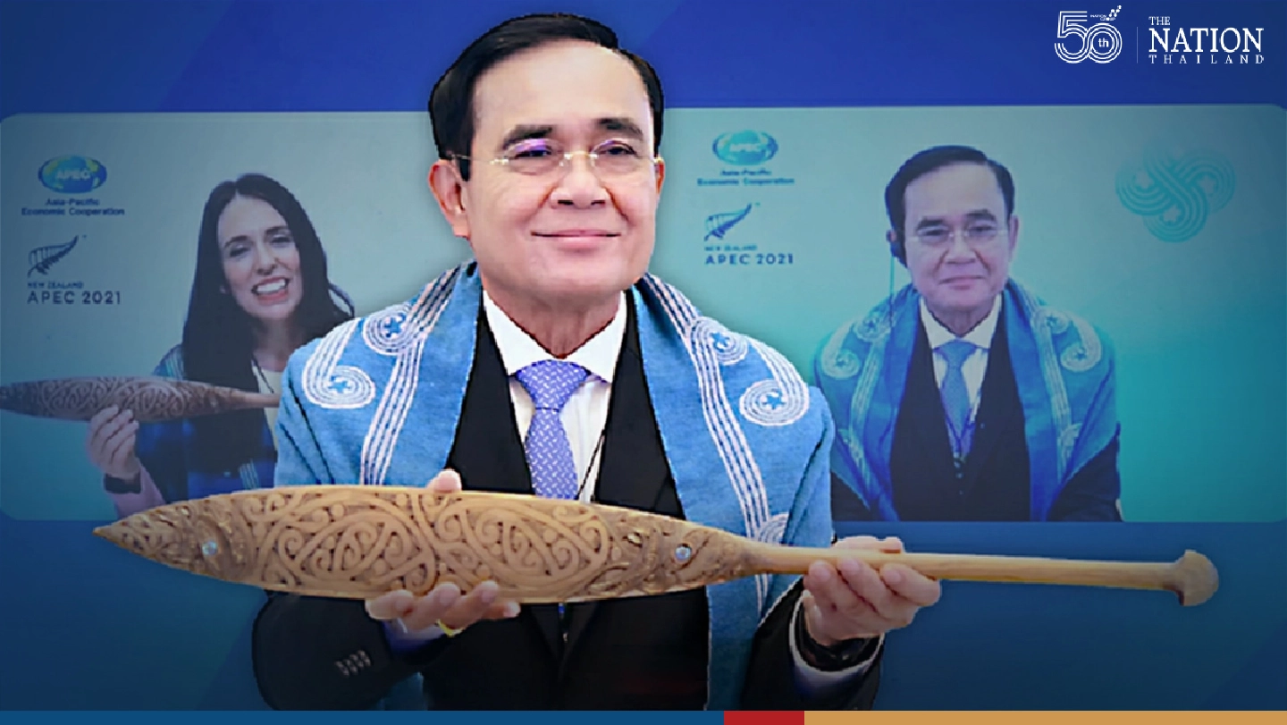 New Zealand PM passes the torch of Apec chairmanship to Prayut