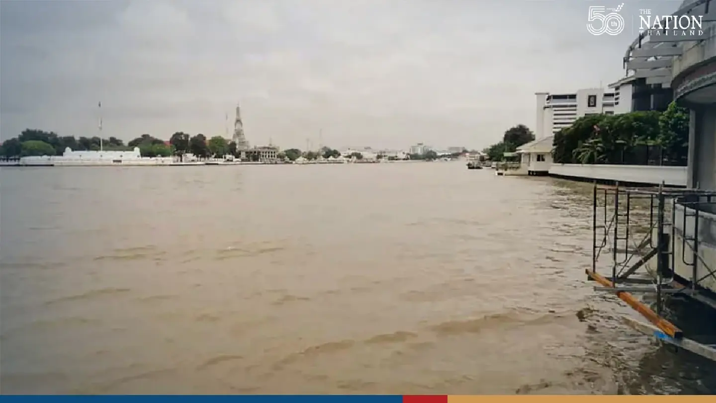 Prevailing Northeast monsoon over Gulf will push up Chao Phraya level in Samut Prakan
