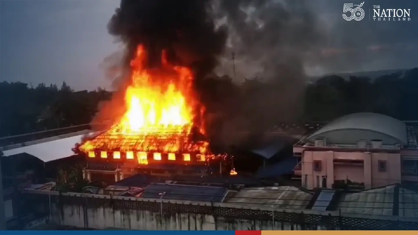 31 inmates moved to maximum security after fire razes building in Krabi prison