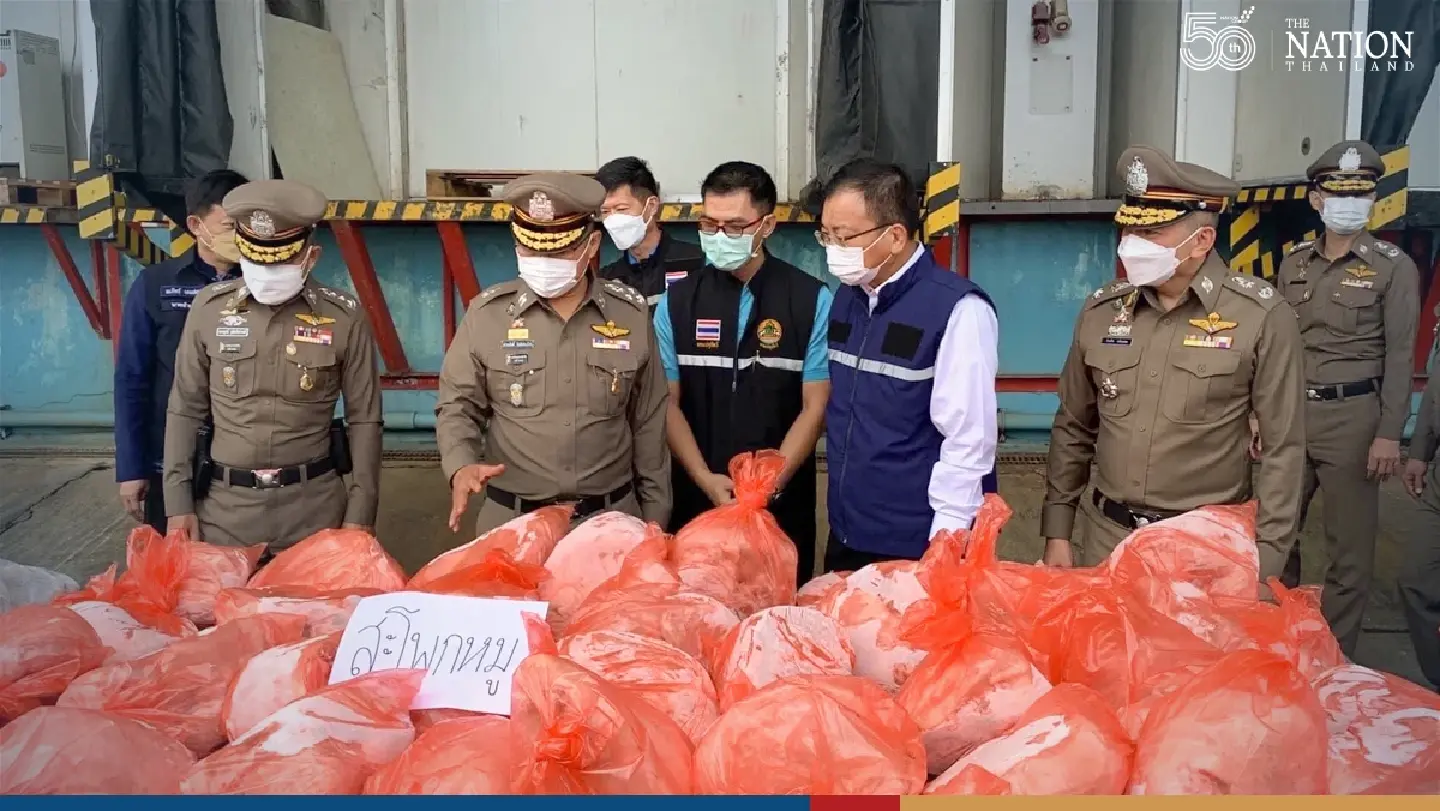 Crackdown on Samut Sakhon cold storages suspected of hoarding pork Crackdown on Samut Sakhon cold storages suspected of hoarding pork