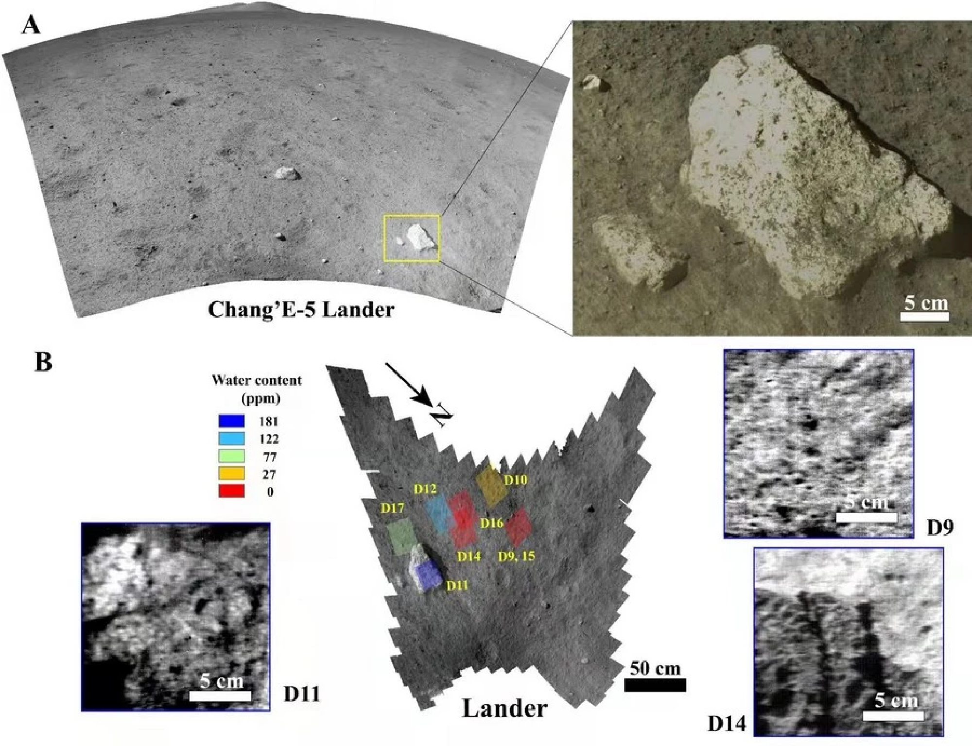 Chinas lunar probe detects in-situ moon surface water