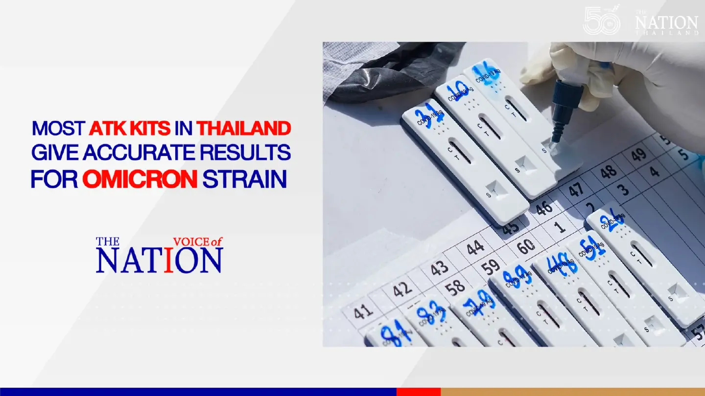 Most ATK kits in Thailand give accurate results for Omicron strain | Voice of The Nation