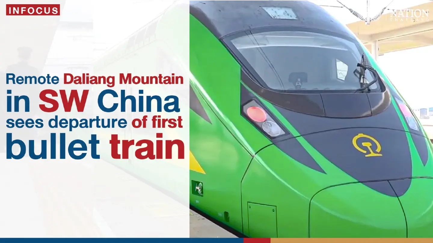 Remote Daliang Mountain in SW China sees departure of first bullet train