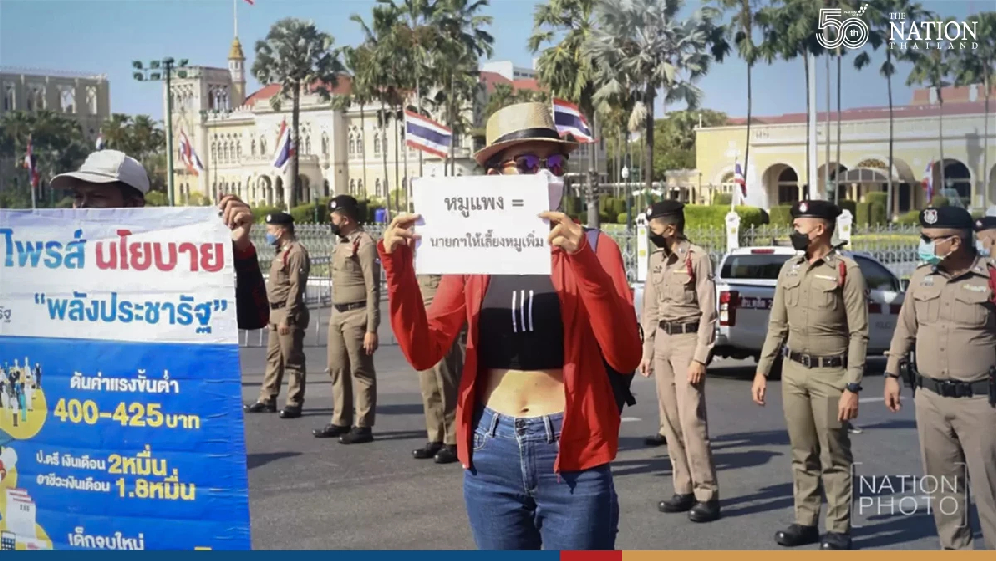 Protesters rally at Government House over rising living costs