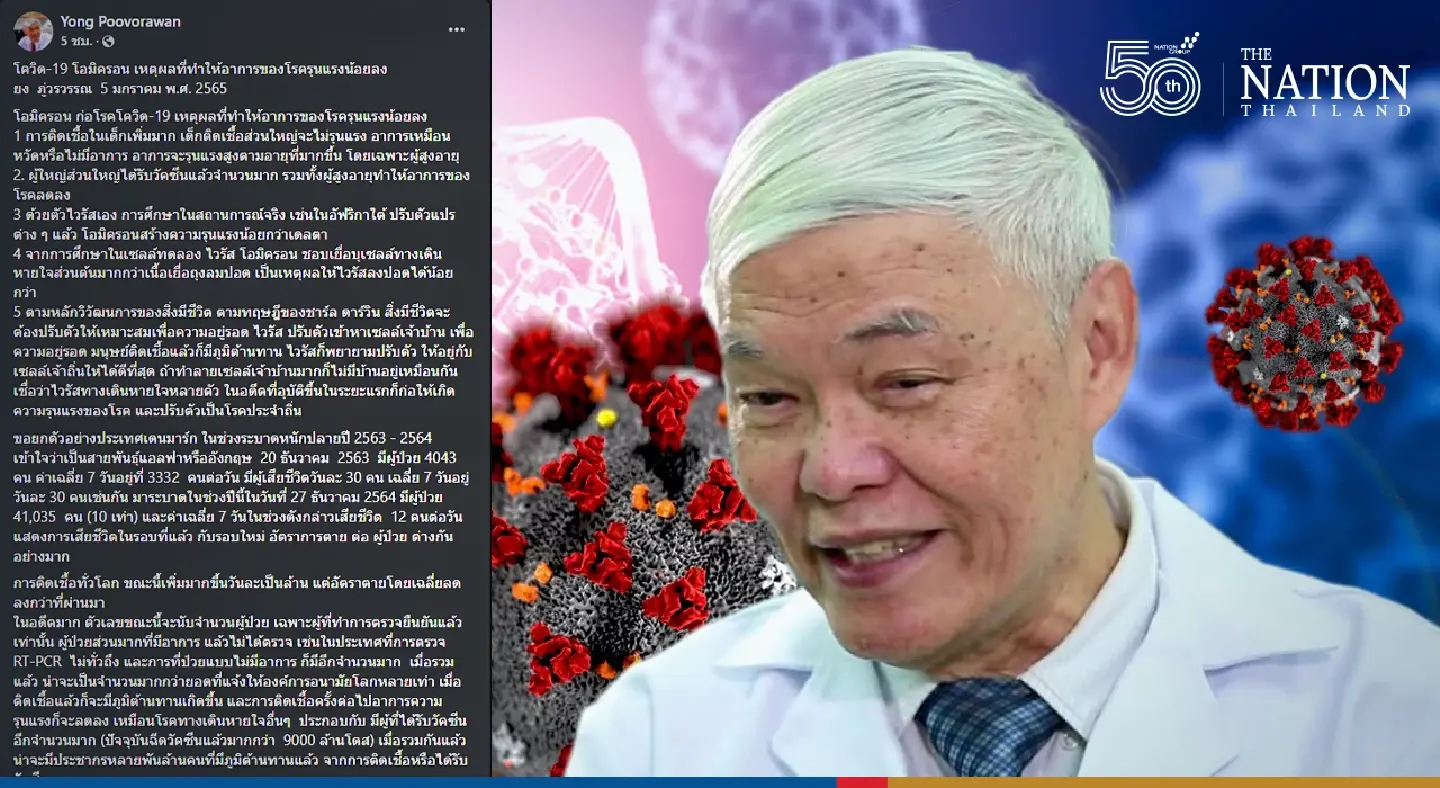 Dr Yong highlights 5 reasons why Covid will become less severe