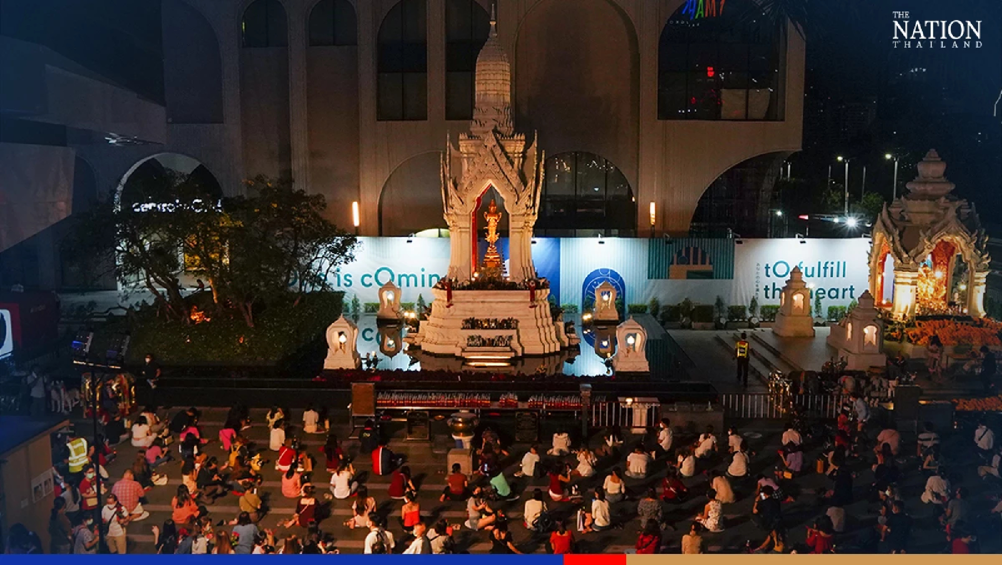 Praying for a happy Valentine's at Bangkok's shrine to love