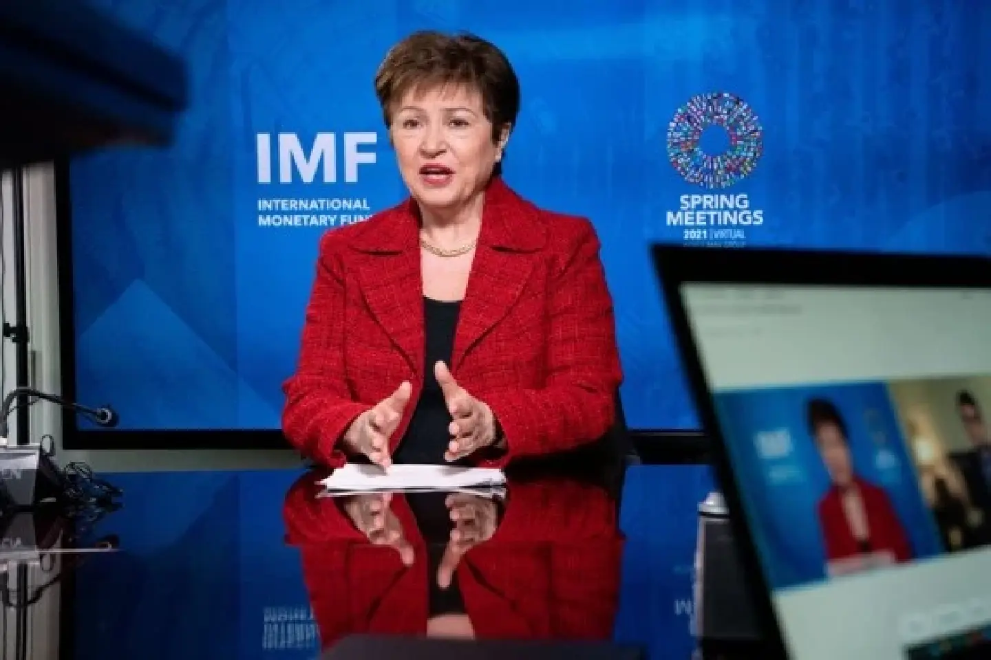 IMF chief says repercussions of Ukraine situation pose "significant economic risks" IMF chief says repercussions of Ukraine situation pose "significant economic risks"