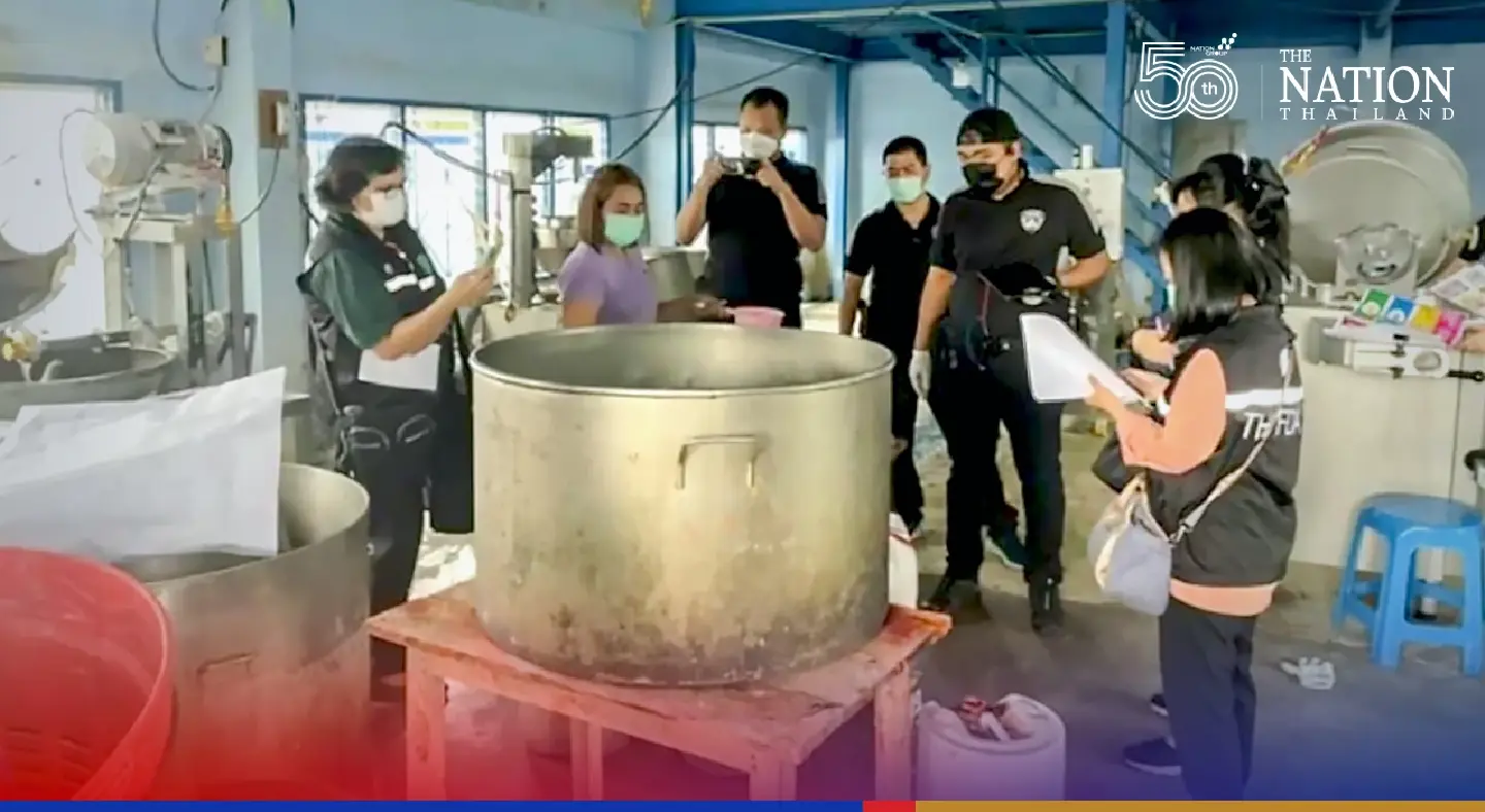 Chonburi factory raided as children fall sick after consuming sausages