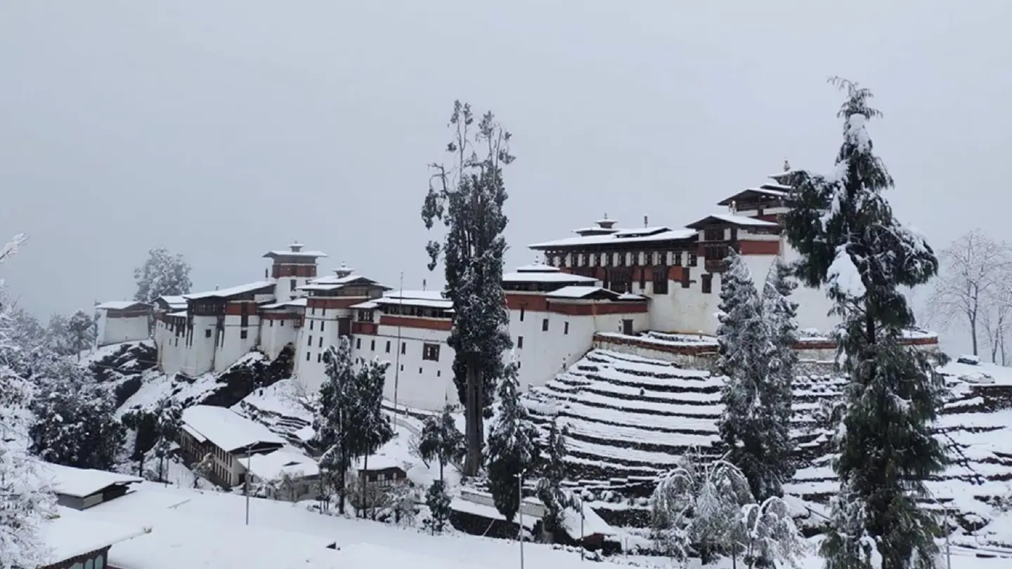 Bhutan has been witnessing heavy snowfall resulting in extremely cold conditions Bhutan has been witnessing heavy snowfall resulting in extremely cold conditions