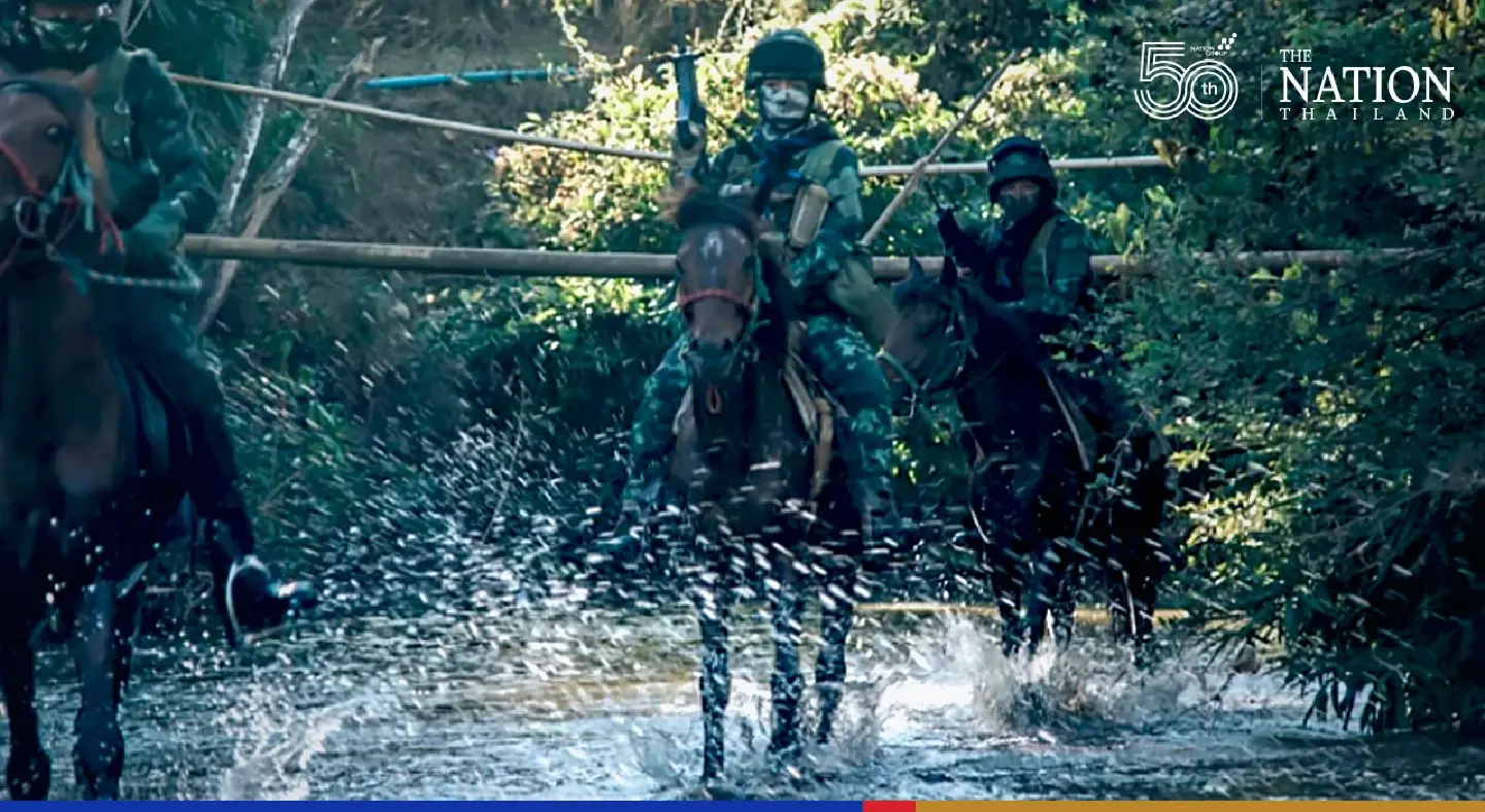 Naresuan Force rangers take to horseback to combat human traffickers at rugged Tak border