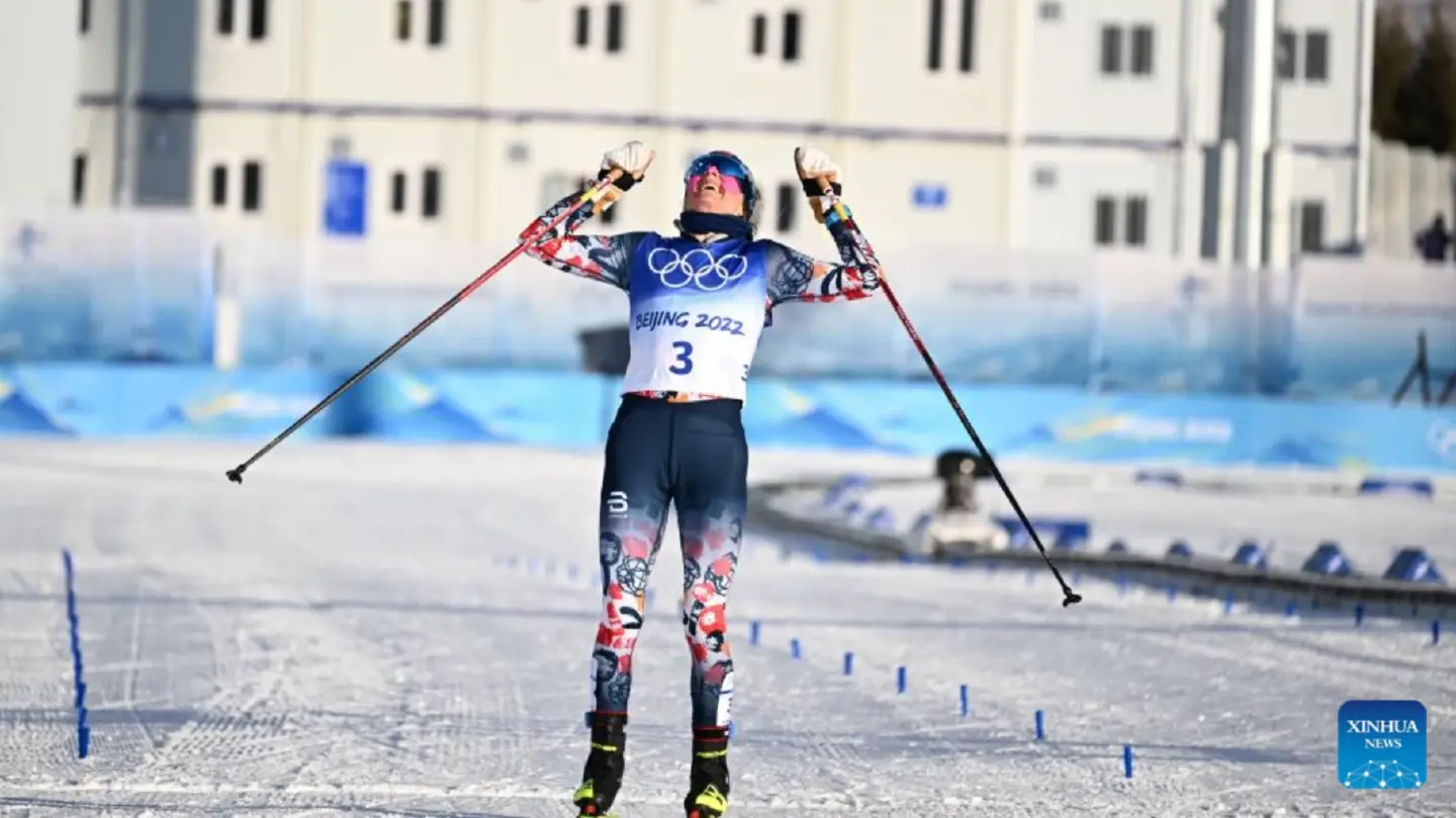 Norway's Cross-Country skier Therese Johaug wins first Beijing Olympics gold Norway's Cross-Country skier Therese Johaug wins first Beijing Olympics gold