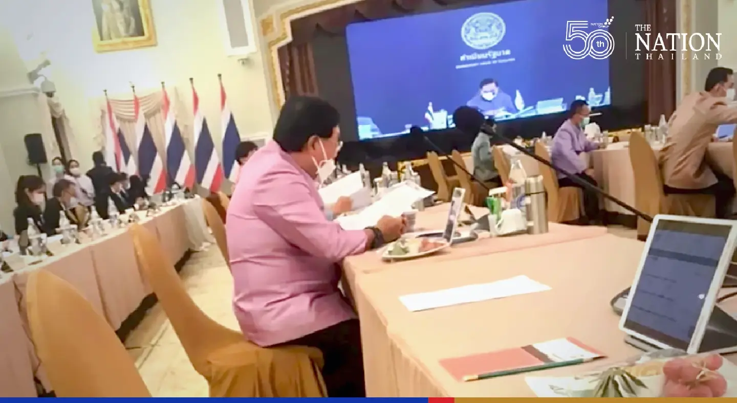Bhumjaithai ministers kept a ‘social distance’ from Cabinet meeting, jokes Satit