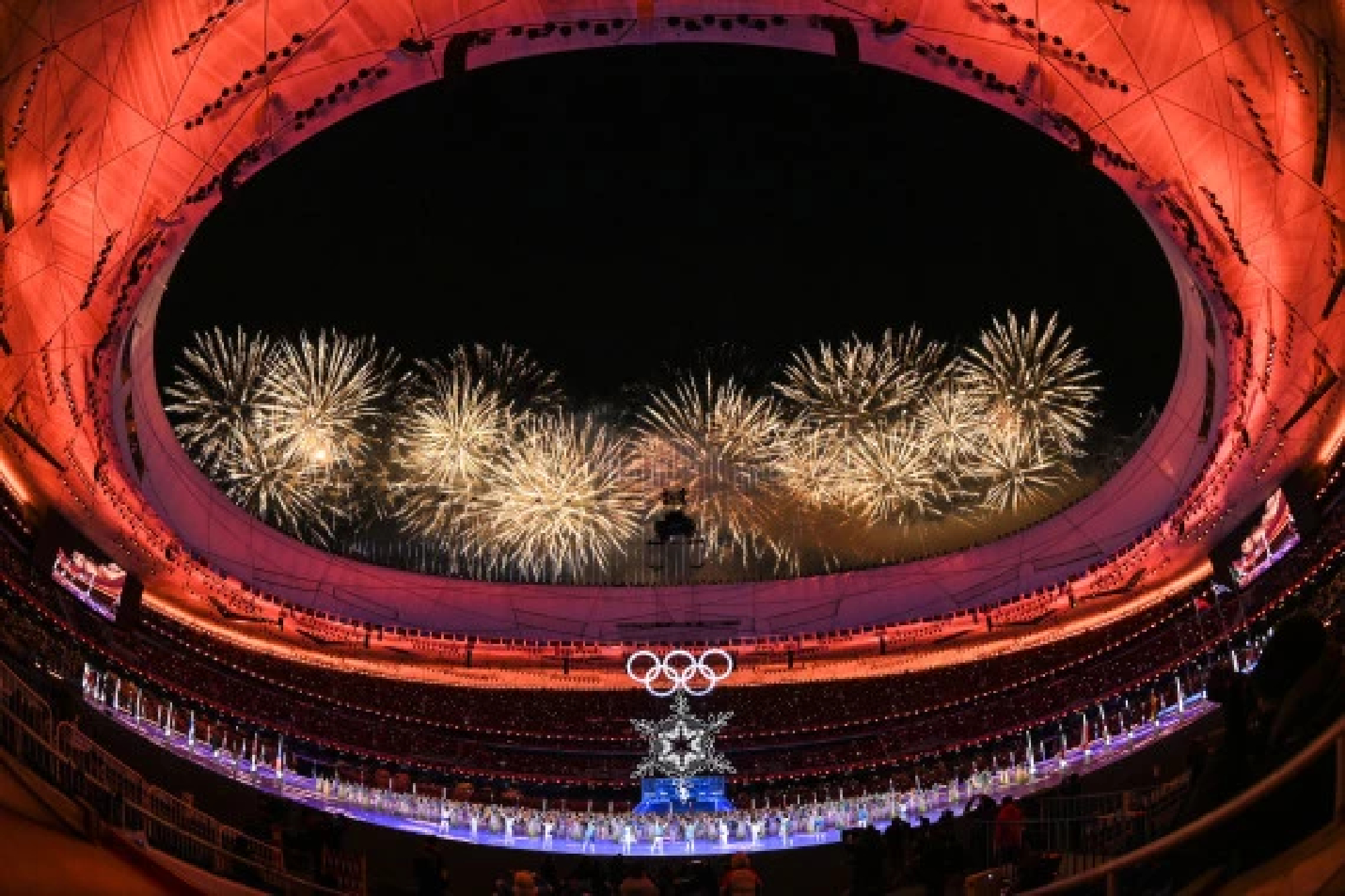 Fireworks illuminate the sky as Beijing 2022 draws to close