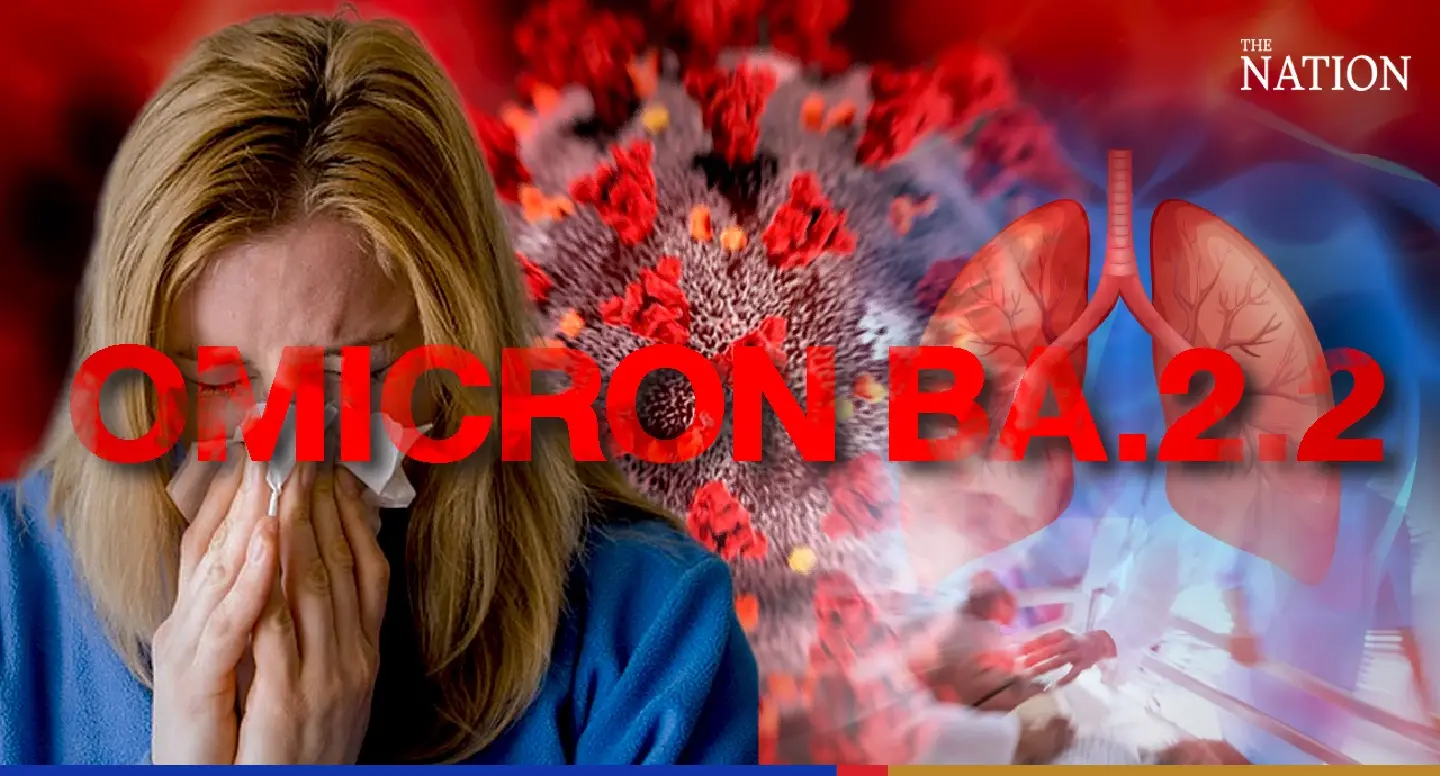 Screen visitors from HK, Britain to stop Omicron BA2.2 reaching Thailand, top health official warns Screen visitors from HK, Britain to stop Omicron BA2.2 reaching Thailand, top health official warns