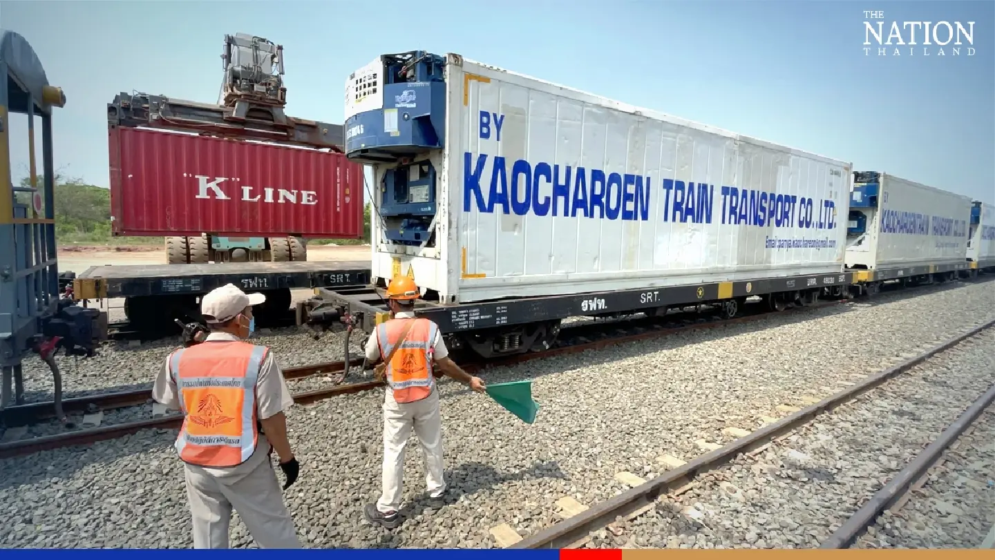 New Laos-China railway used for first time to carry Thai fruits across