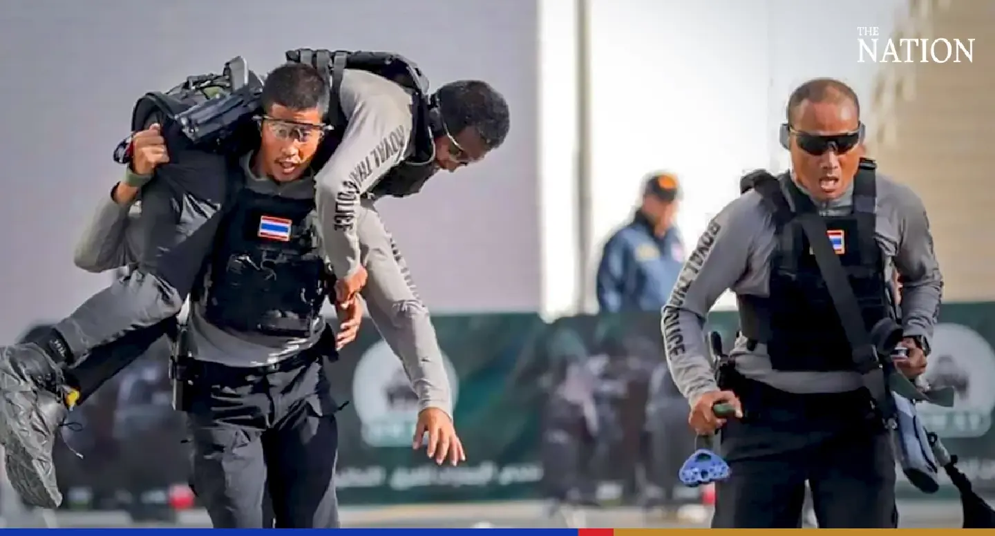 Thai SWAT team grabs 9th place at global contest in Dubai