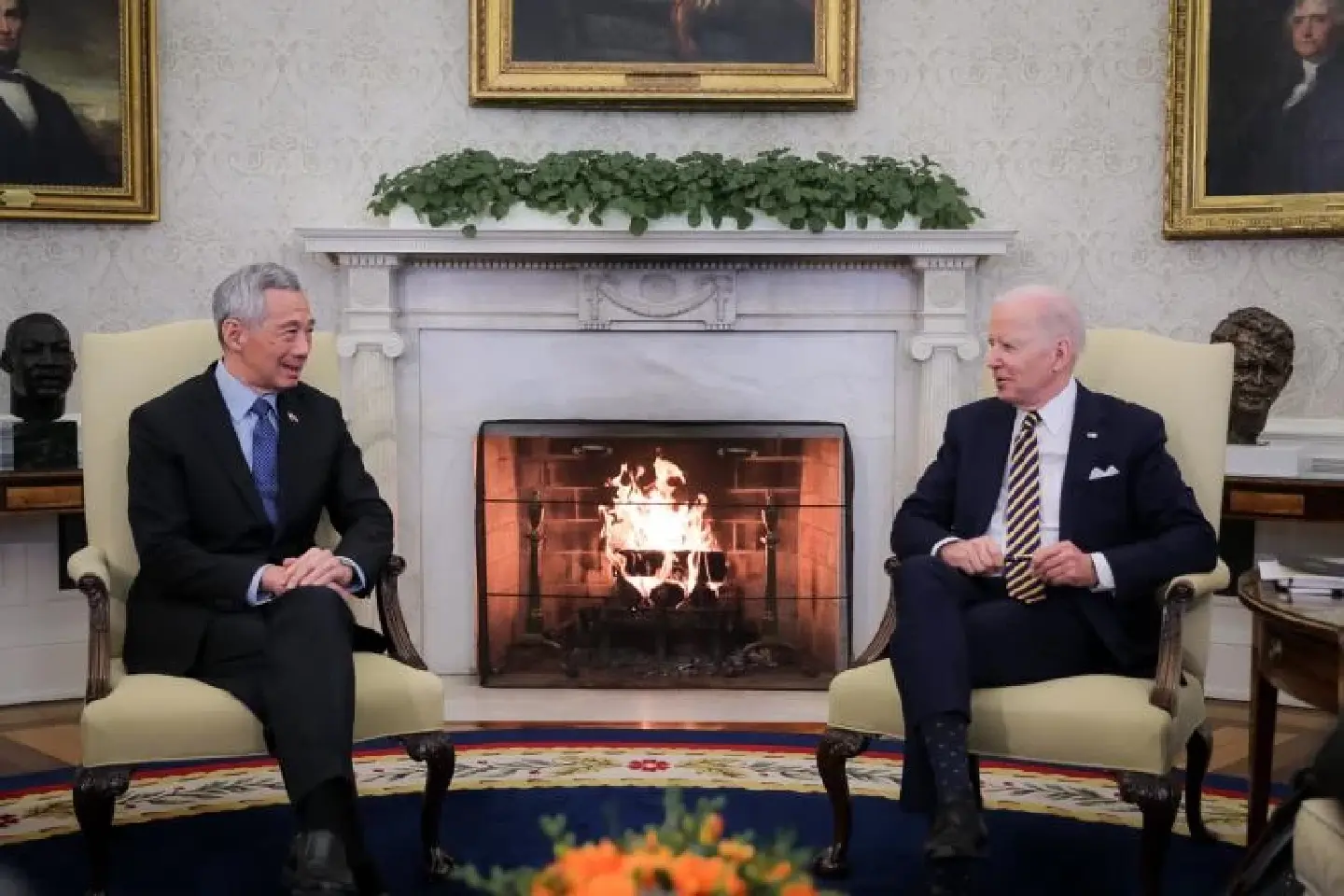 PM Lee, Biden discuss Ukraine war's implications on Asia-Pacific and regional issues PM Lee, Biden discuss Ukraine war's implications on Asia-Pacific and regional issues