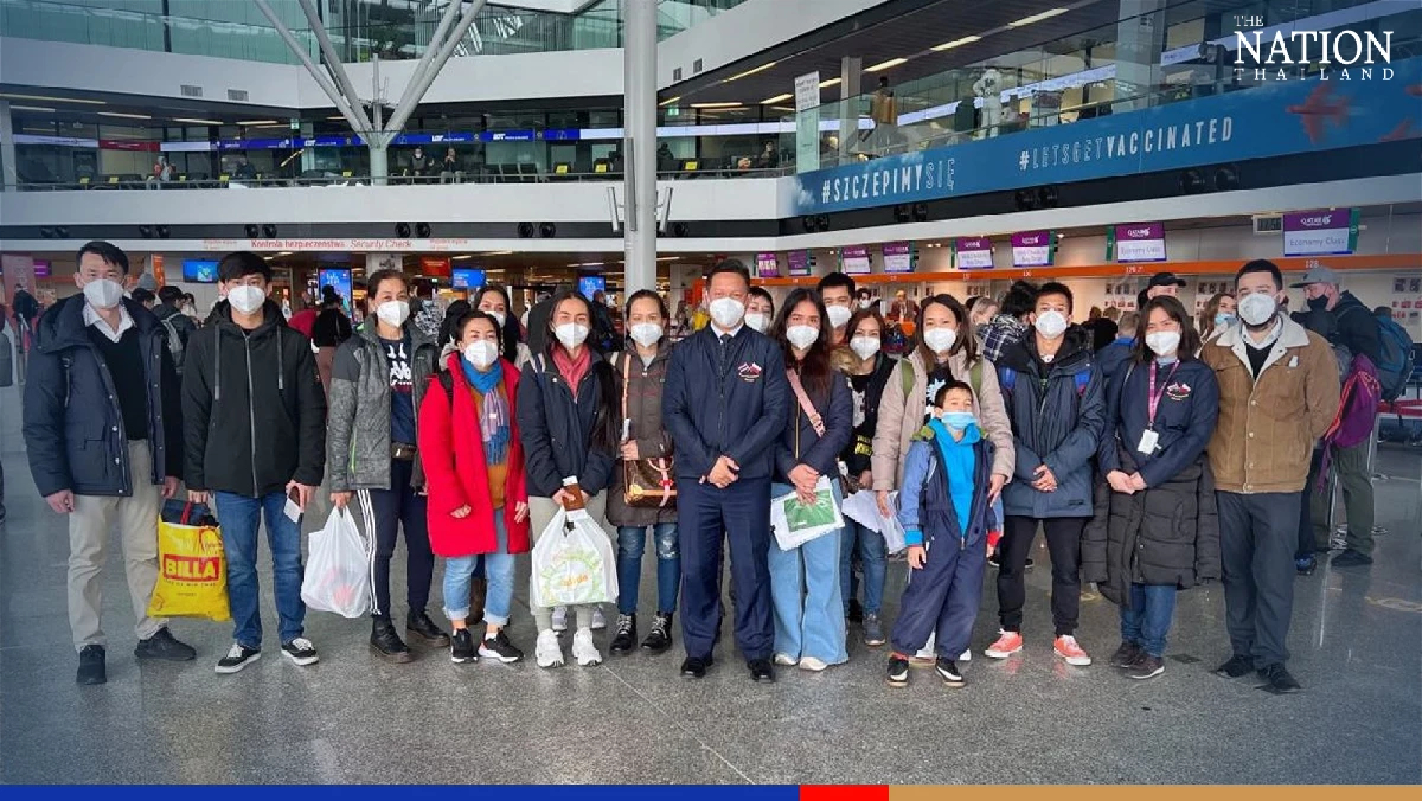 Last group of Thais heading home from Ukraine