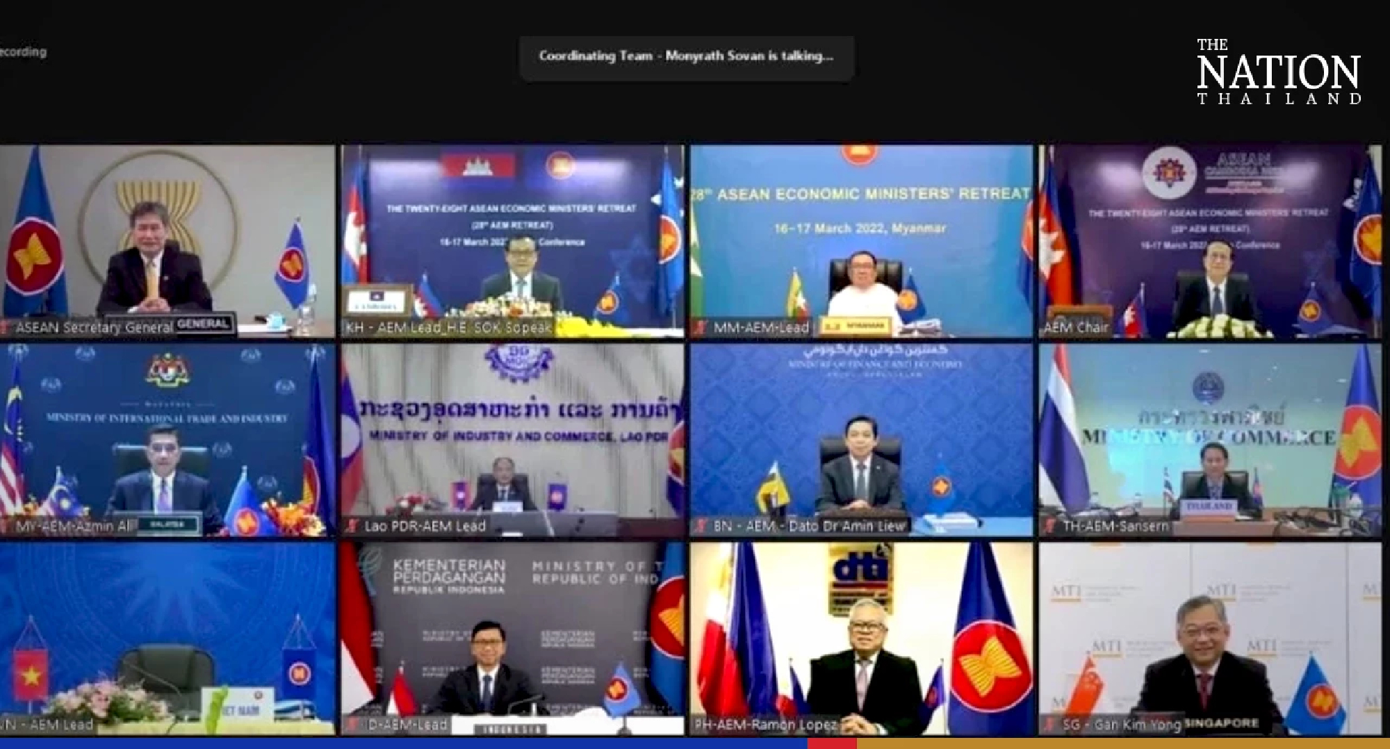 Asean ministers meet to gauge economic impact of Russia-Ukraine war