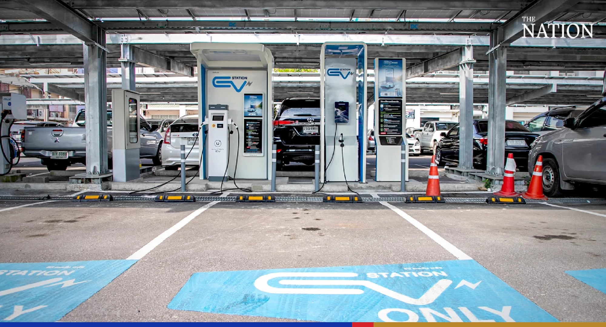 Chula installs EV charging stations on campus as SAMYAN SmartCity Project takes shape