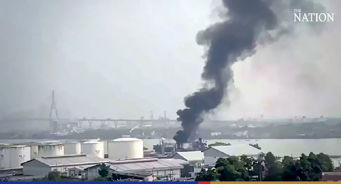 Three injured, one missing after oil tanker catches fire at Samut Prakan pier Three injured, one missing after oil tanker catches fire at Samut Prakan pier