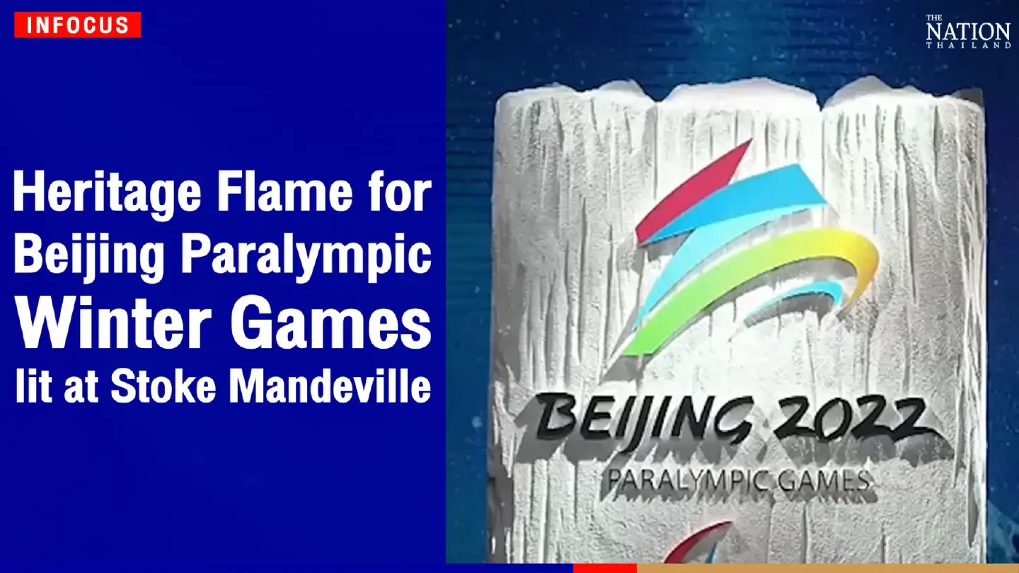 Heritage Flame for Beijing Paralympic Winter Games lit at Stoke Mandeville