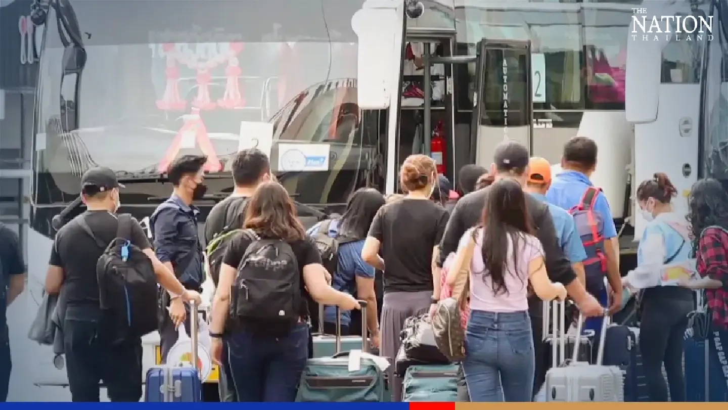 Up to 4,000 Russian tourists stranded on Phuket after flights suspended Up to 4,000 Russian tourists stranded on Phuket after flights suspended