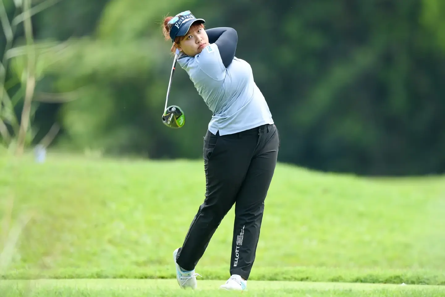Two Eagles Propel Chanettee to Share Clubhouse Lead with Arpichaya at Rain-Delayed Two Eagles Propel Chanettee to Share Clubhouse Lead with Arpichaya at Rain-Delayed
