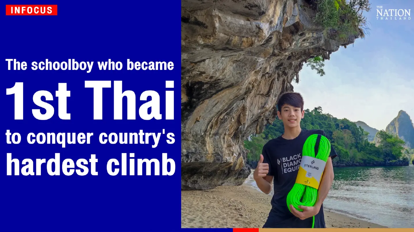 The schoolboy who became 1st Thai to conquer country's hardest climb