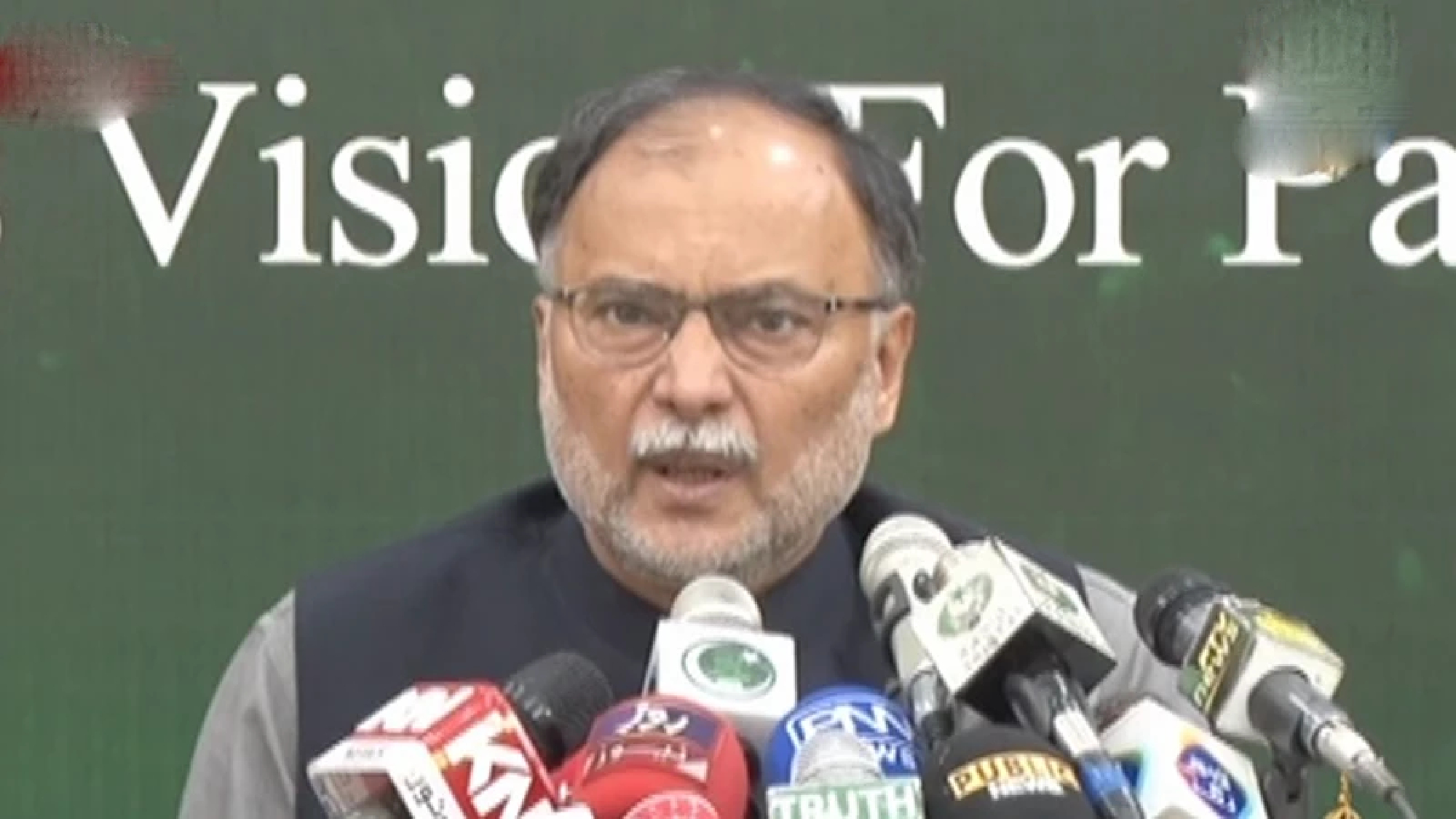 Imran 'playing' with Pakistan's interests to keep his politics alive, says Ahsan Iqbal