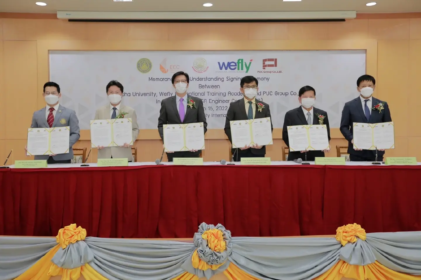 Burapha University joins hands with Wefly and PUC Group to develop aircraft mechanic courses