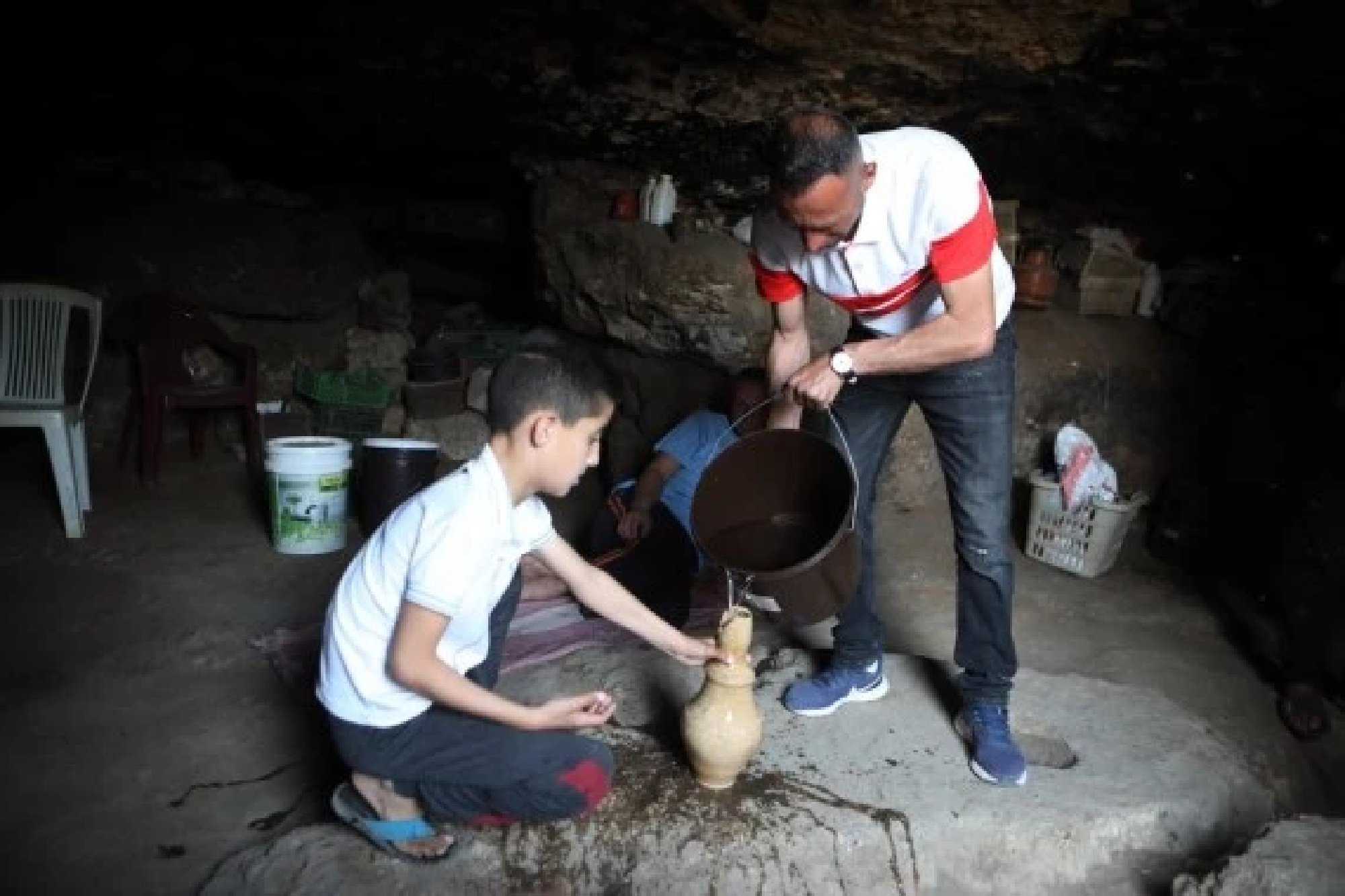 Young Palestinian man uses TikTok to document extraordinary cave life