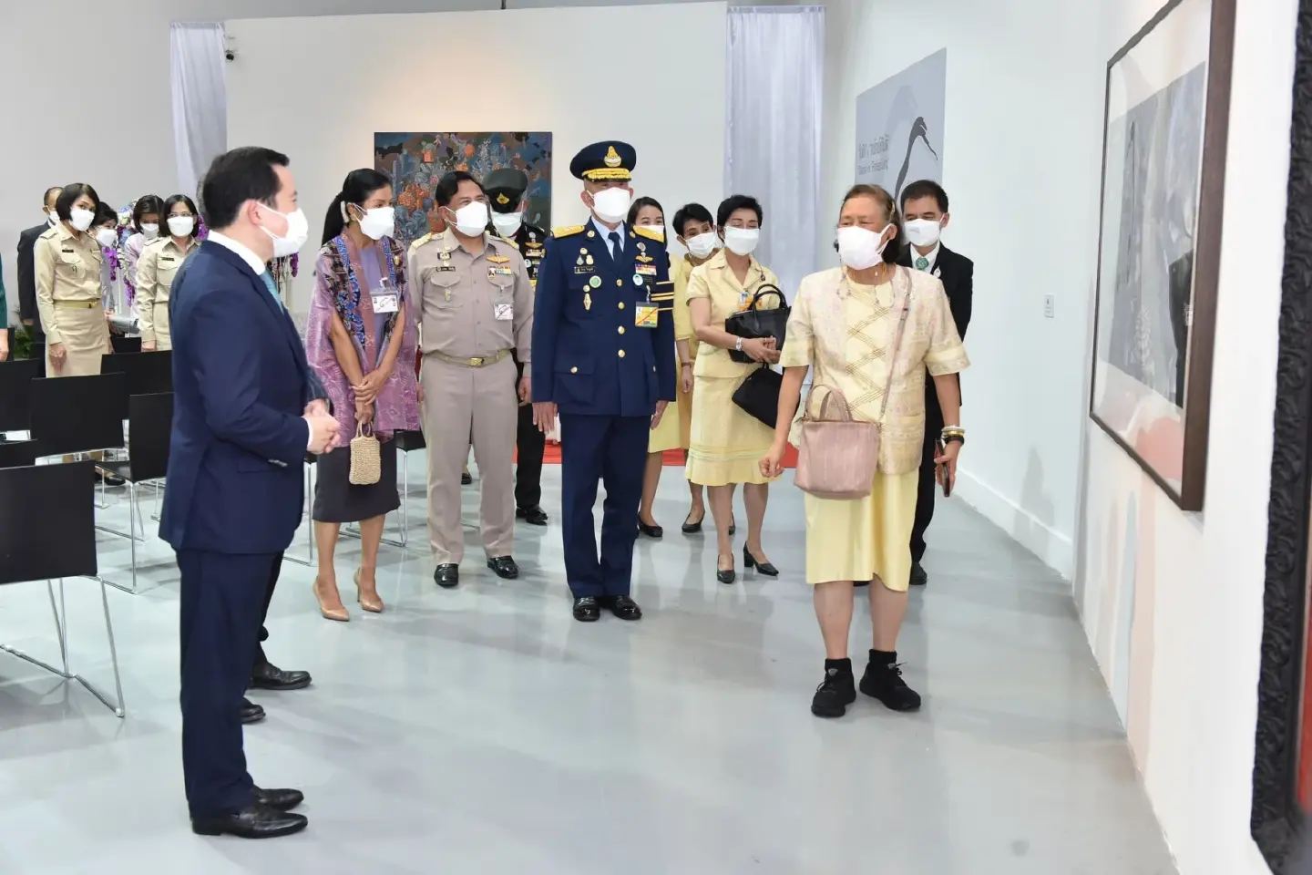 HRH Princess Sirindhorn opens 10th and 11th White Elephant Art Exhibition